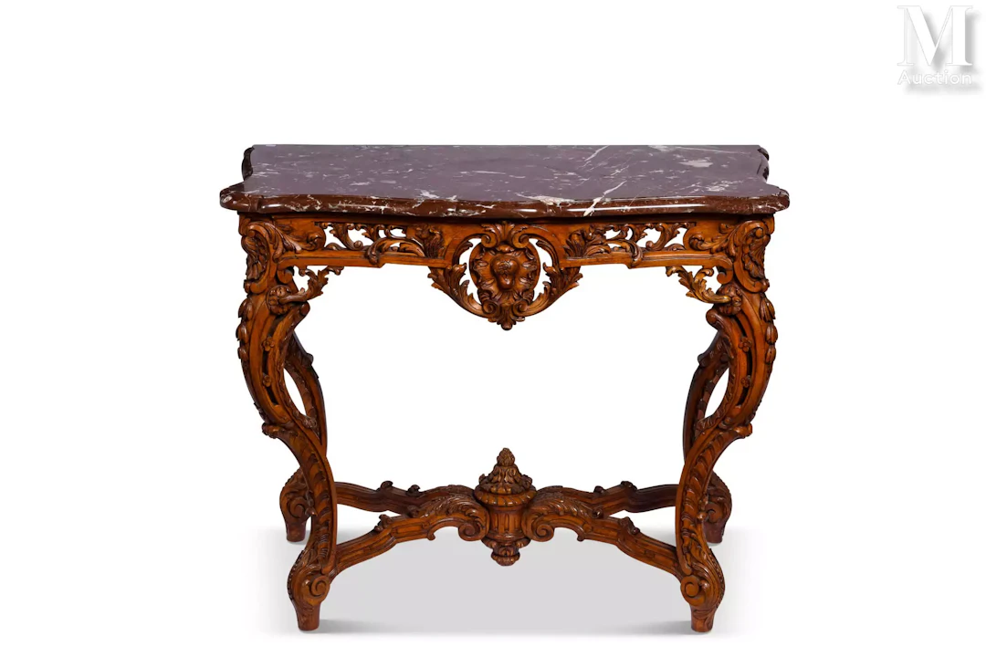 Console d'applique de style Régence
