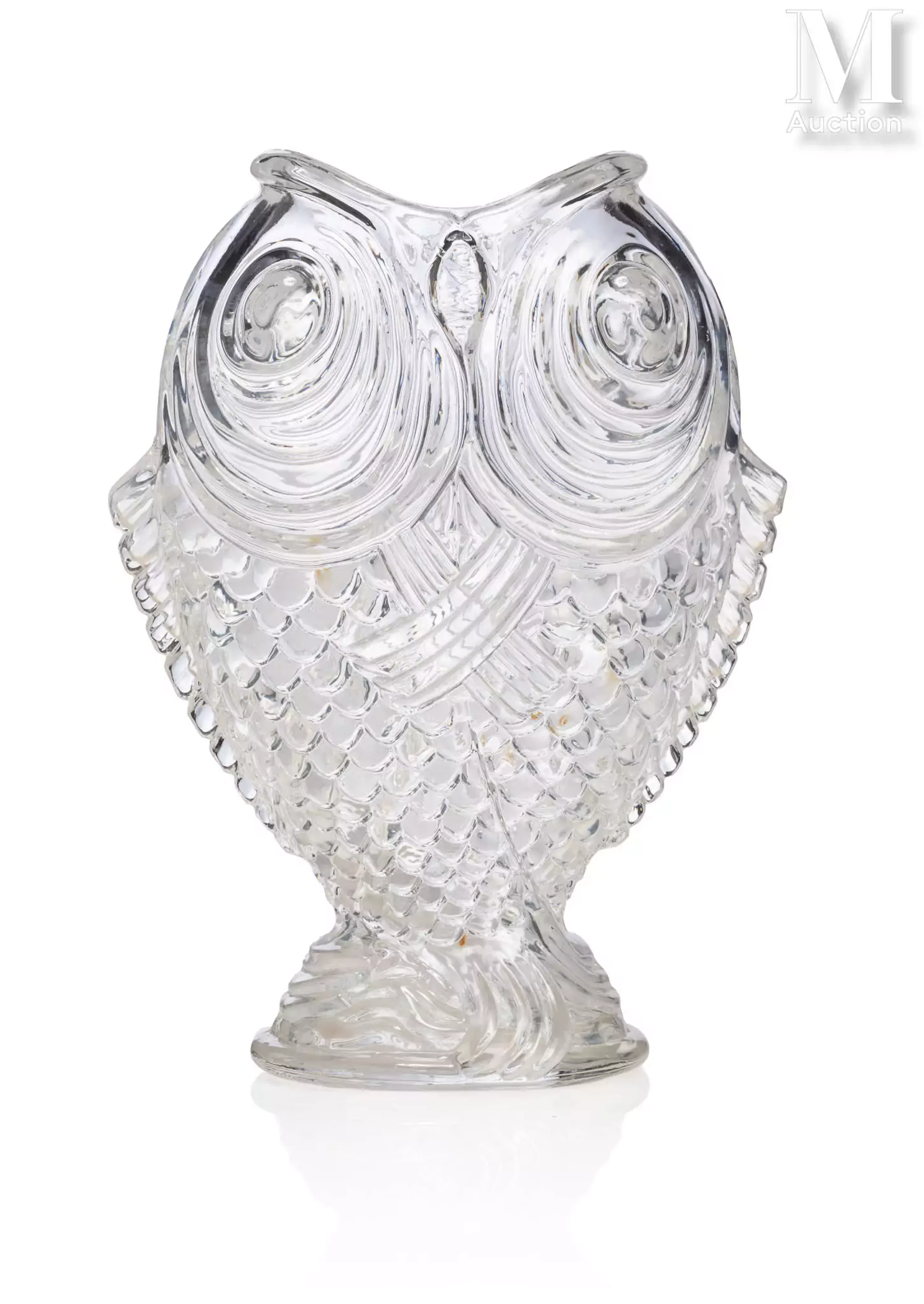 BACCARAT (Cristallerie de) "Carpes affrontées"