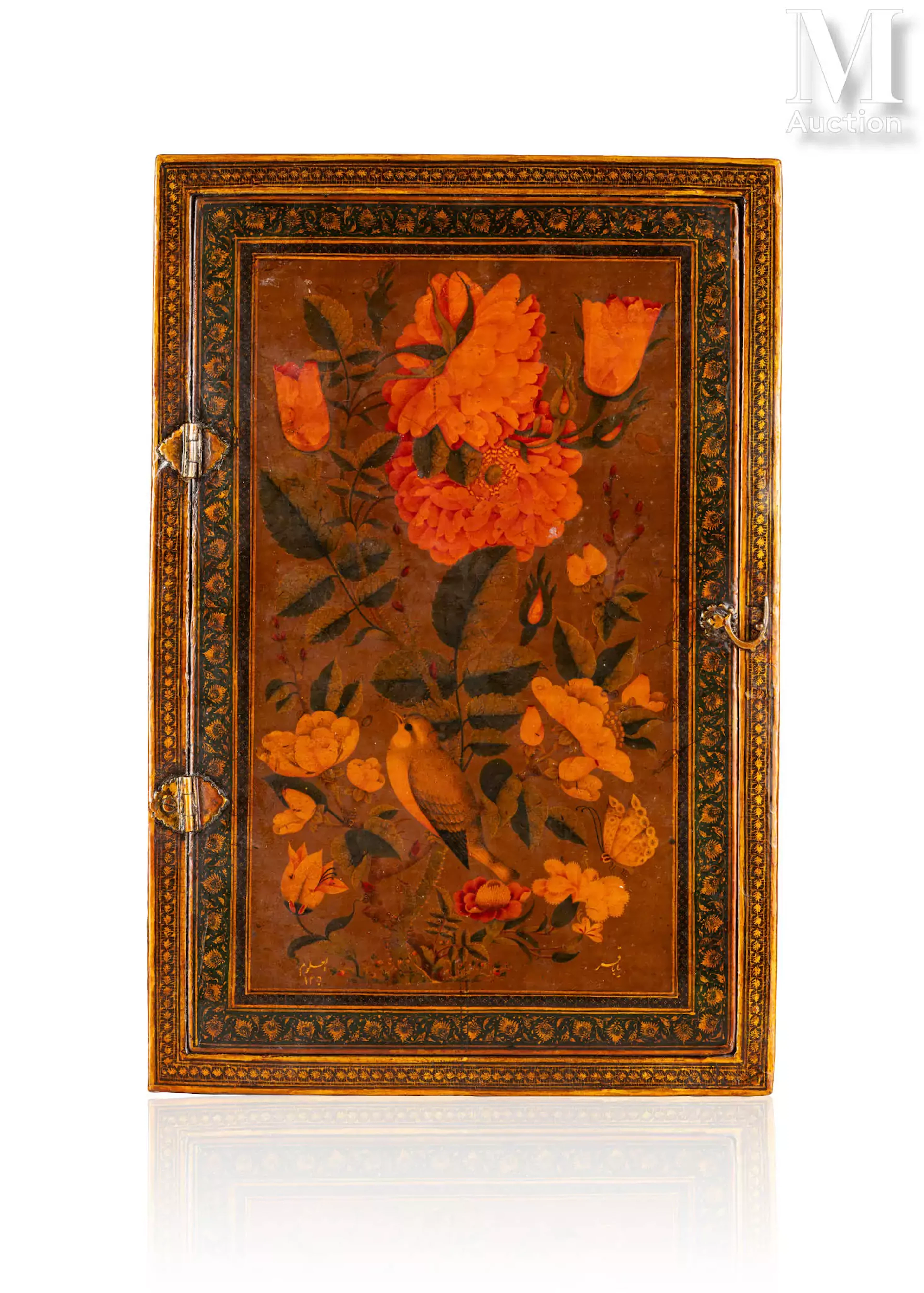 Miroir au rossignol, signé Yâ Bâqir al-’ulûm Iran, Art Zand, daté