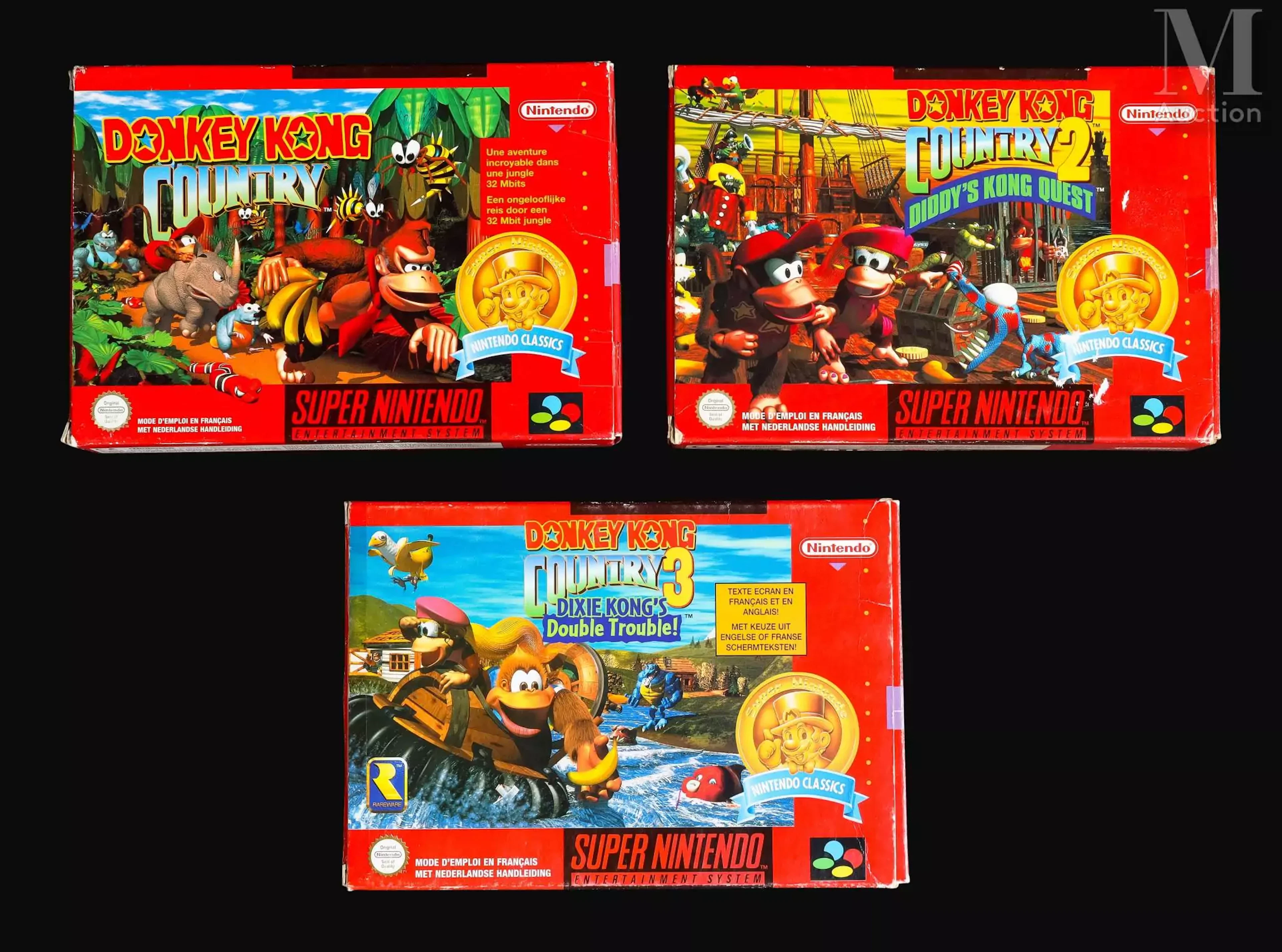 NINTENDO SUPER NINTENDO Lot Donkey Kong Country