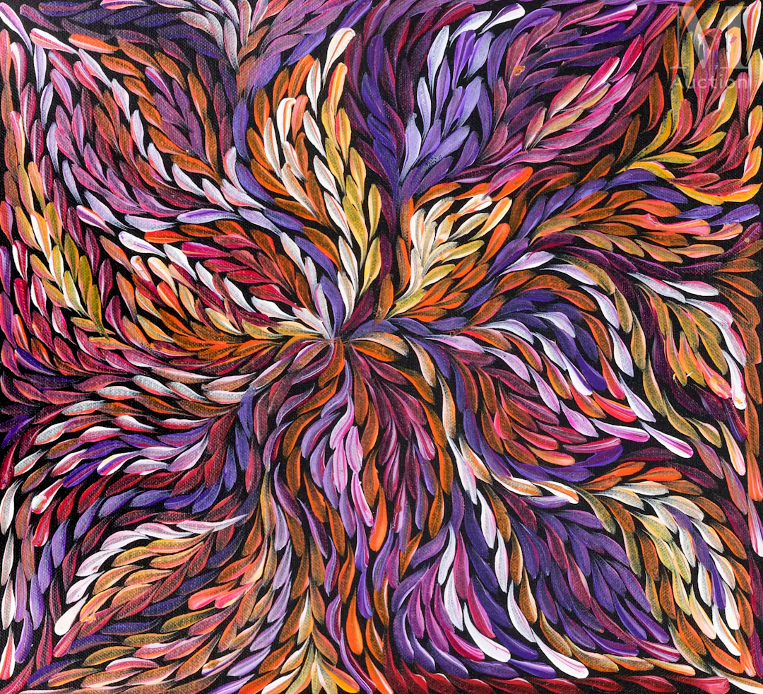 Rosemary Pitjara - Petyarre (1961 - ) Wild Yam Leaf, 2025