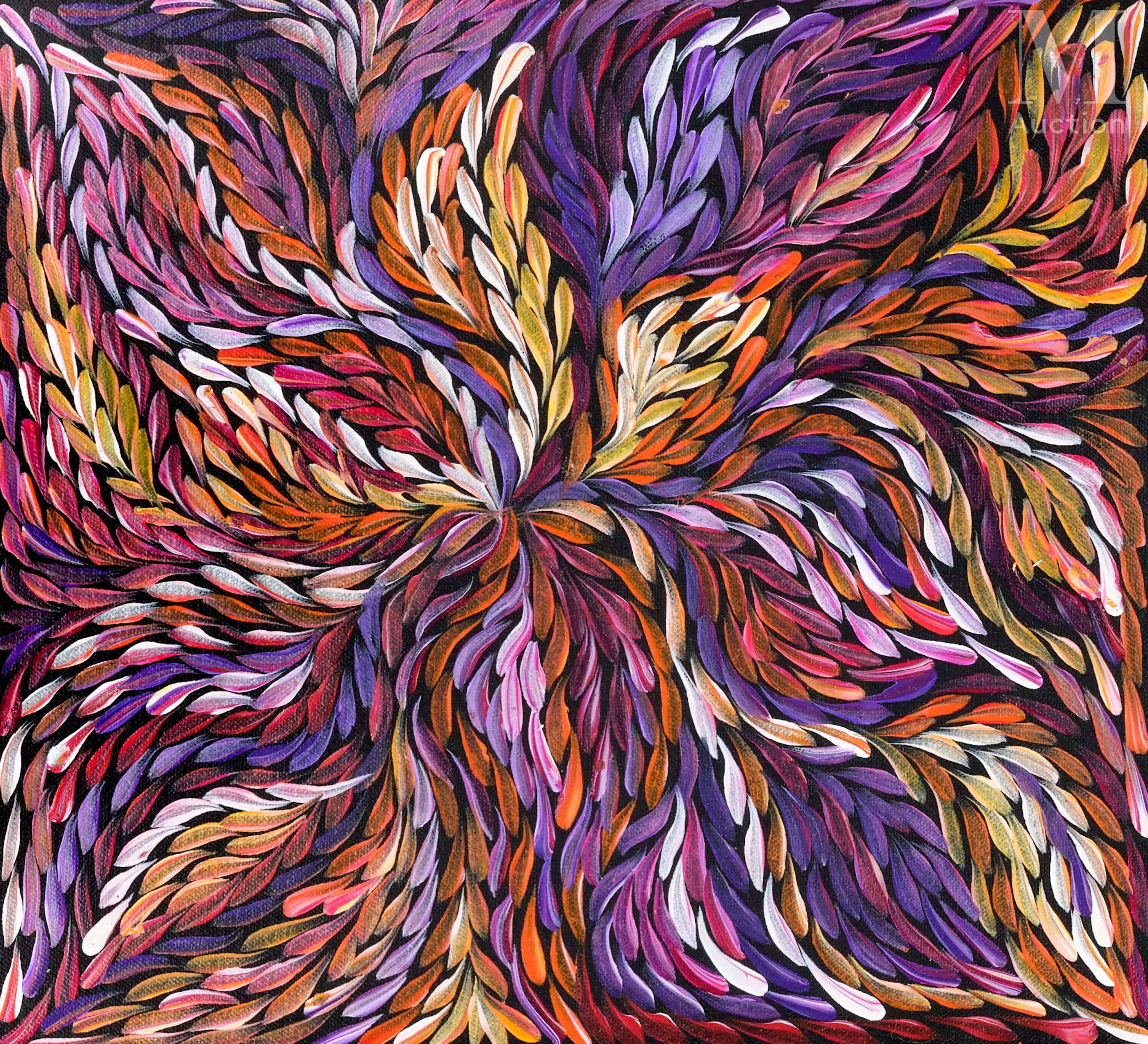 Rosemary Pitjara - Petyarre (1961 - ) Wild Yam Leaf, 2025