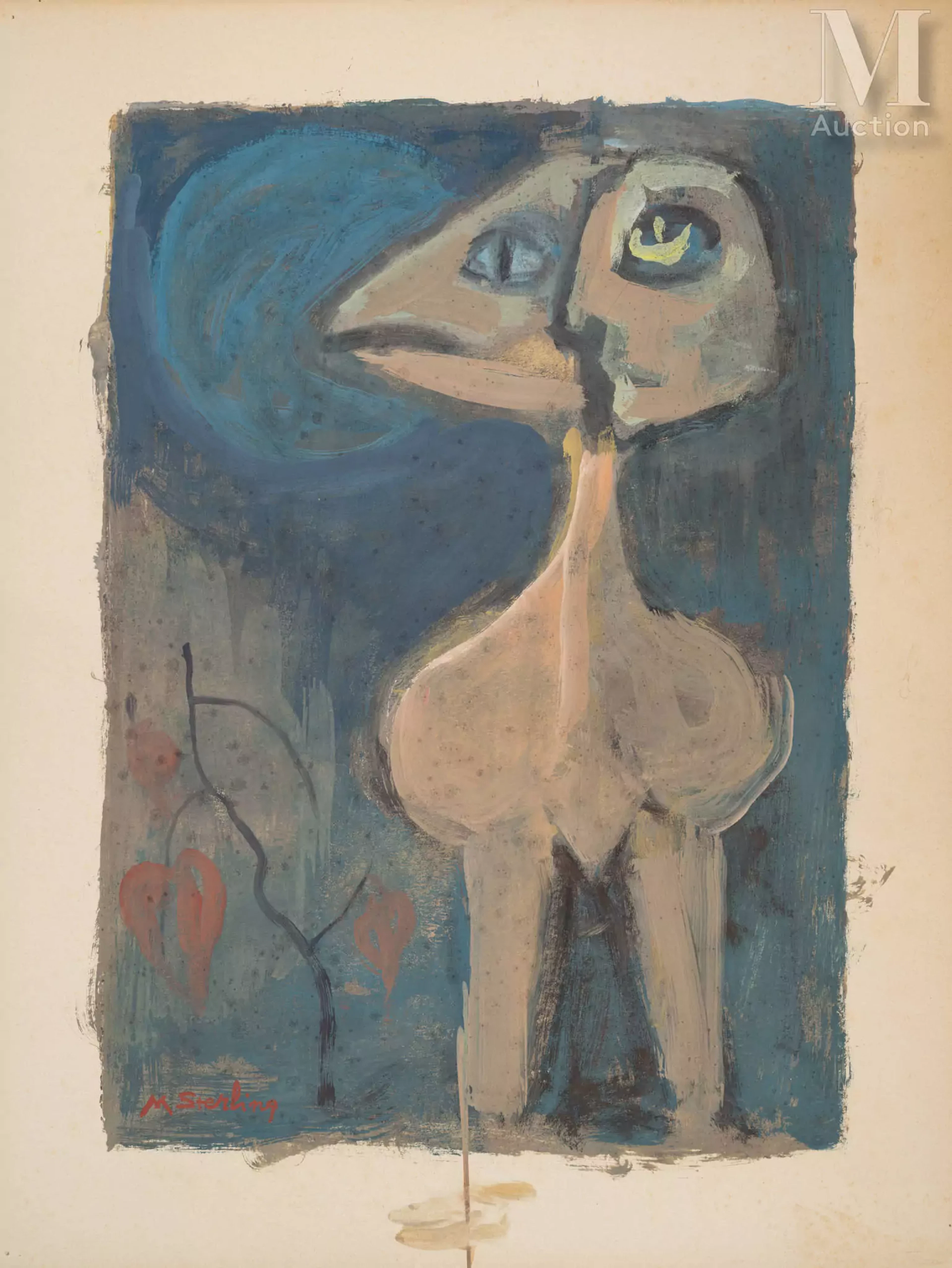 Marc STERLING (Prylouky 1895 - Paris 1976) Personnage aux deux visages