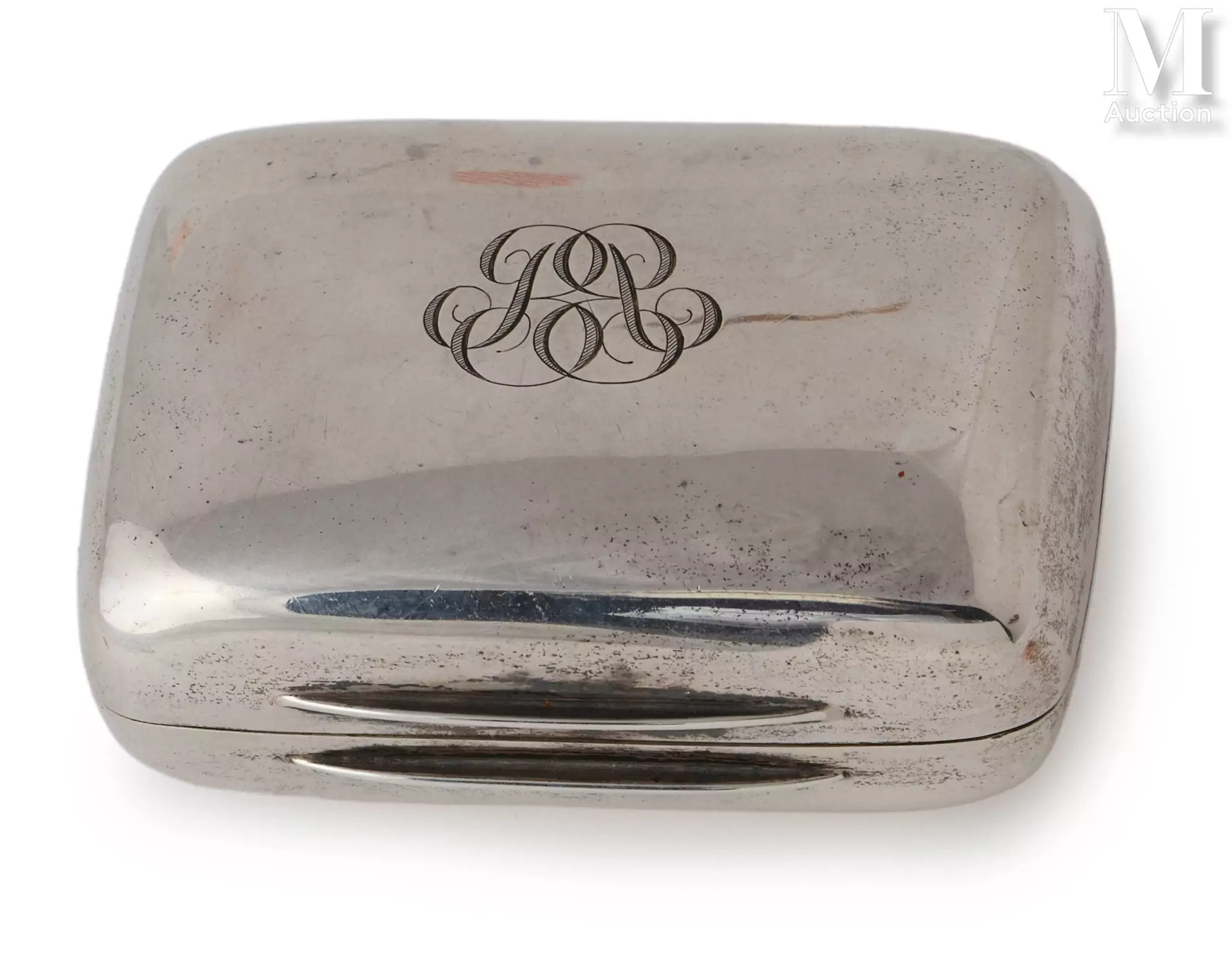 Tabatière en argent anglais;