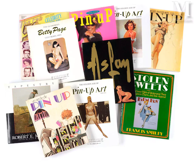 PIN-UP 9 ouvrages et un calendrier 1981