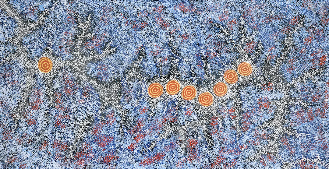 Gabriella Possum Nungurrayi (1967 - ) Seven Sisters Dreaming