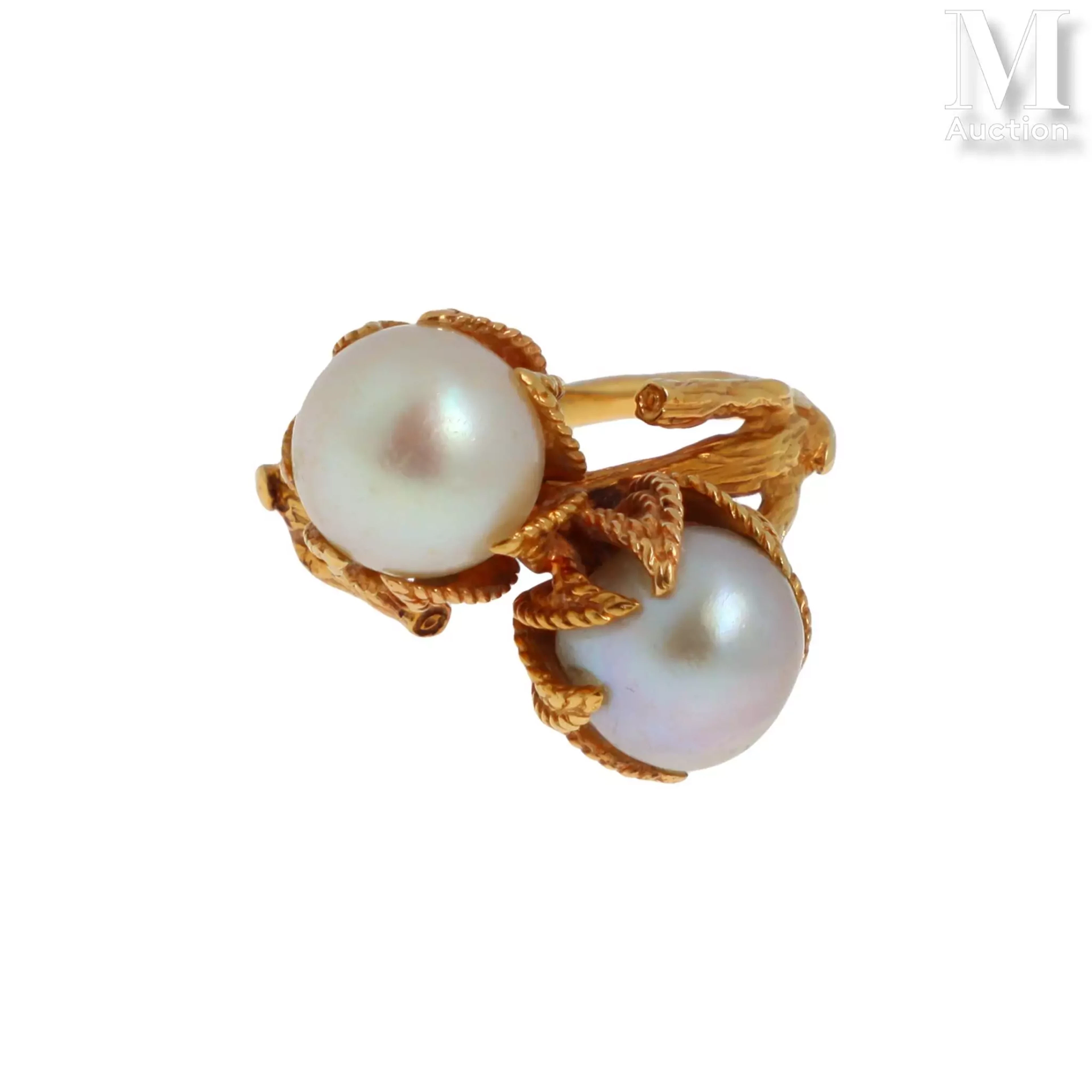 Bague Toi & Moi perles