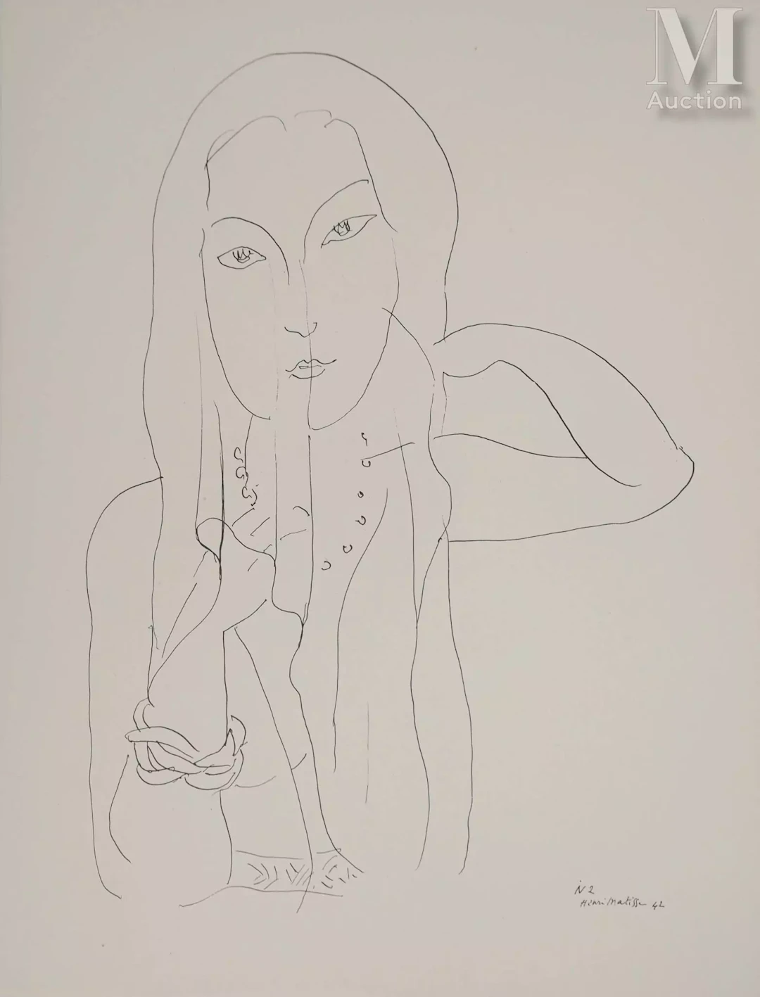 MATISSE Henri Mariée sous son voile, 1943