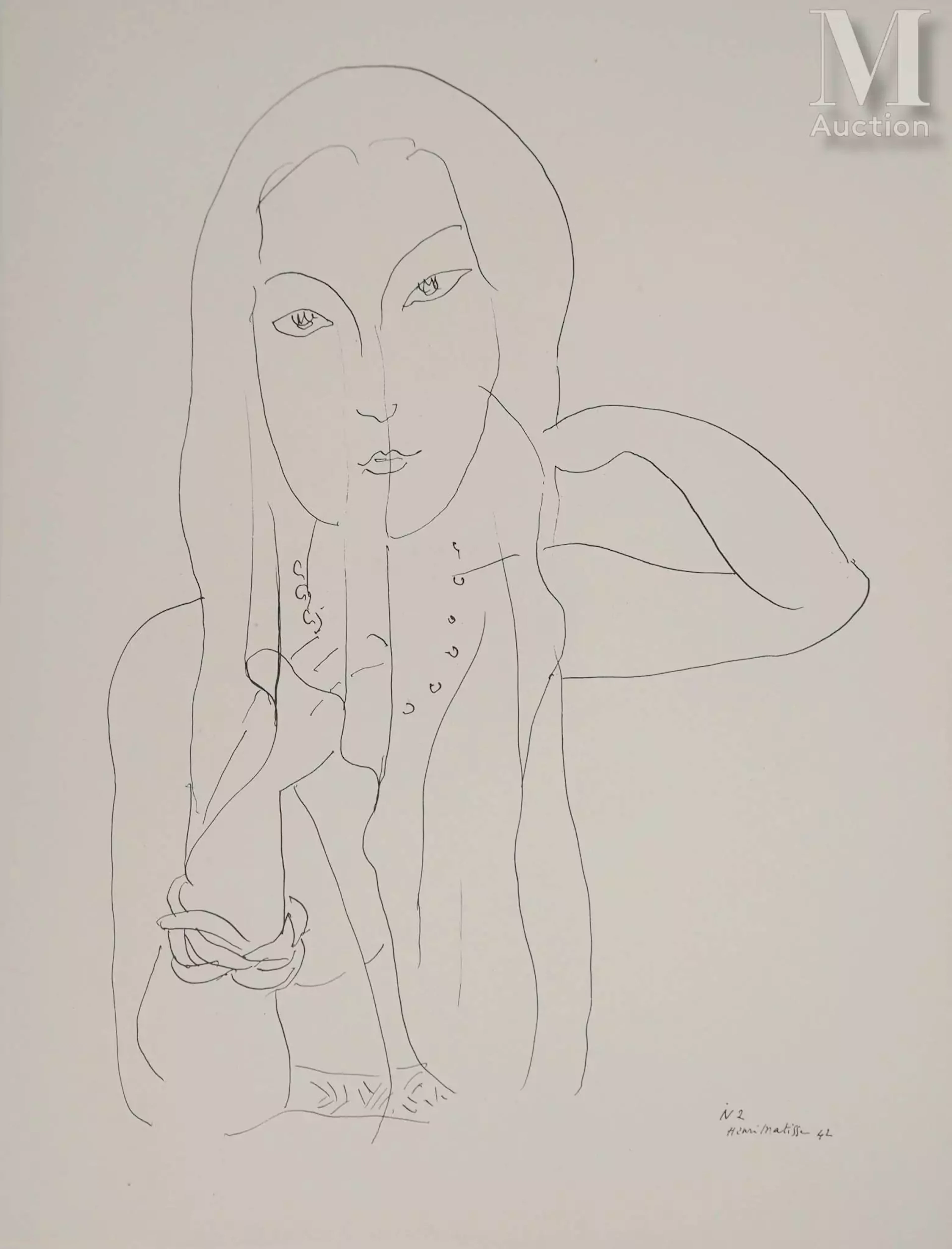MATISSE Henri Mariée sous son voile, 1943