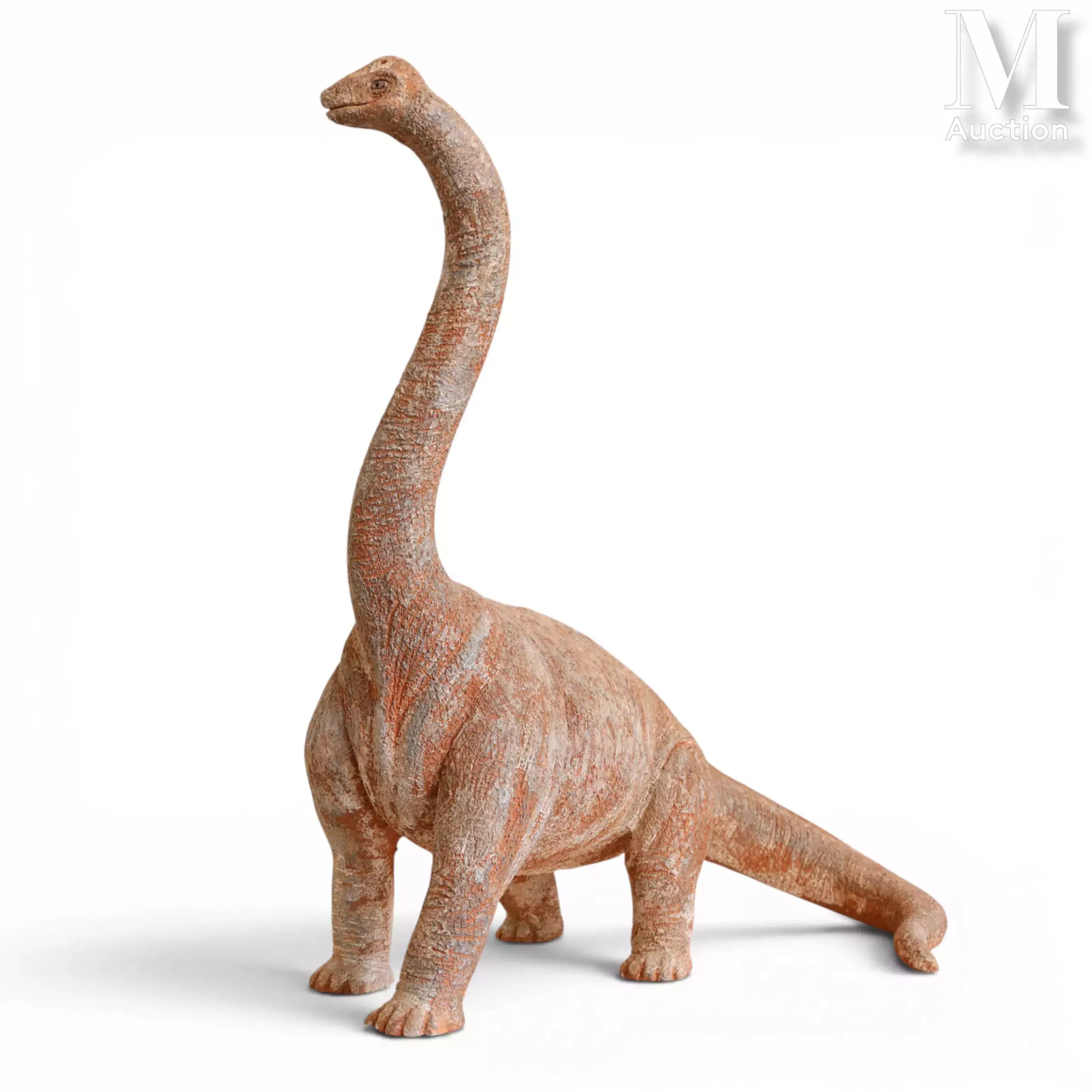 Sujet en céramique. Travail contemporain "Diplodocus"