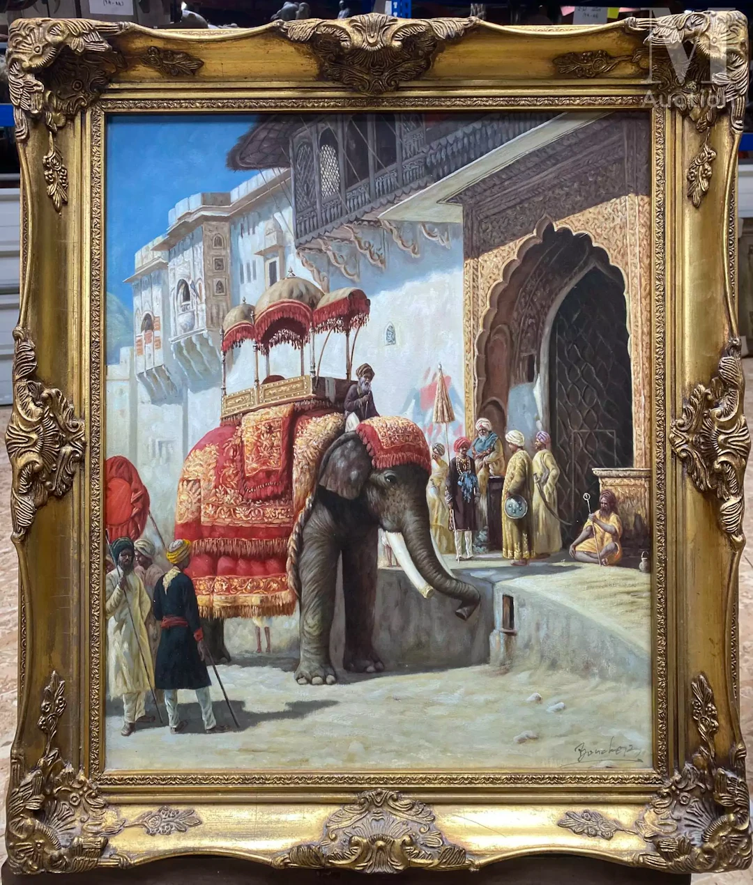 École MODERNE, copie d'après Edwin Lord WEEKS (1849-1903) Le favori du rajah