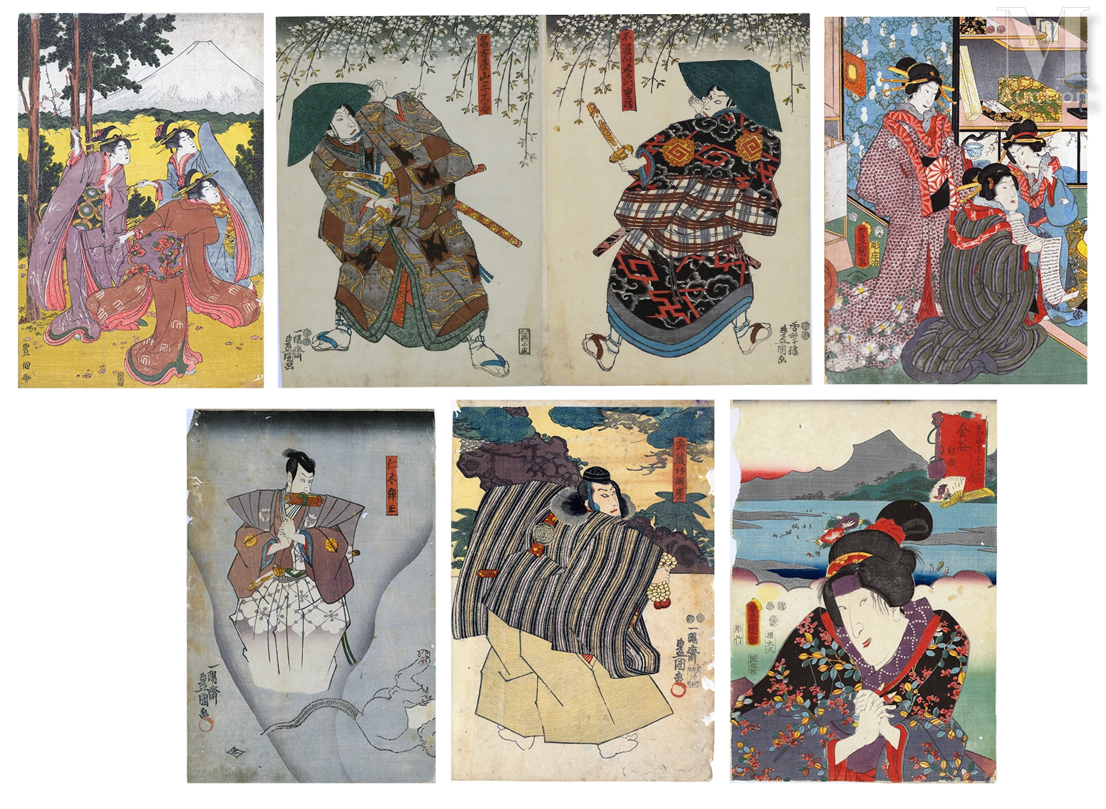 JAPON, XIXe siècle Utagawa Toyokuni