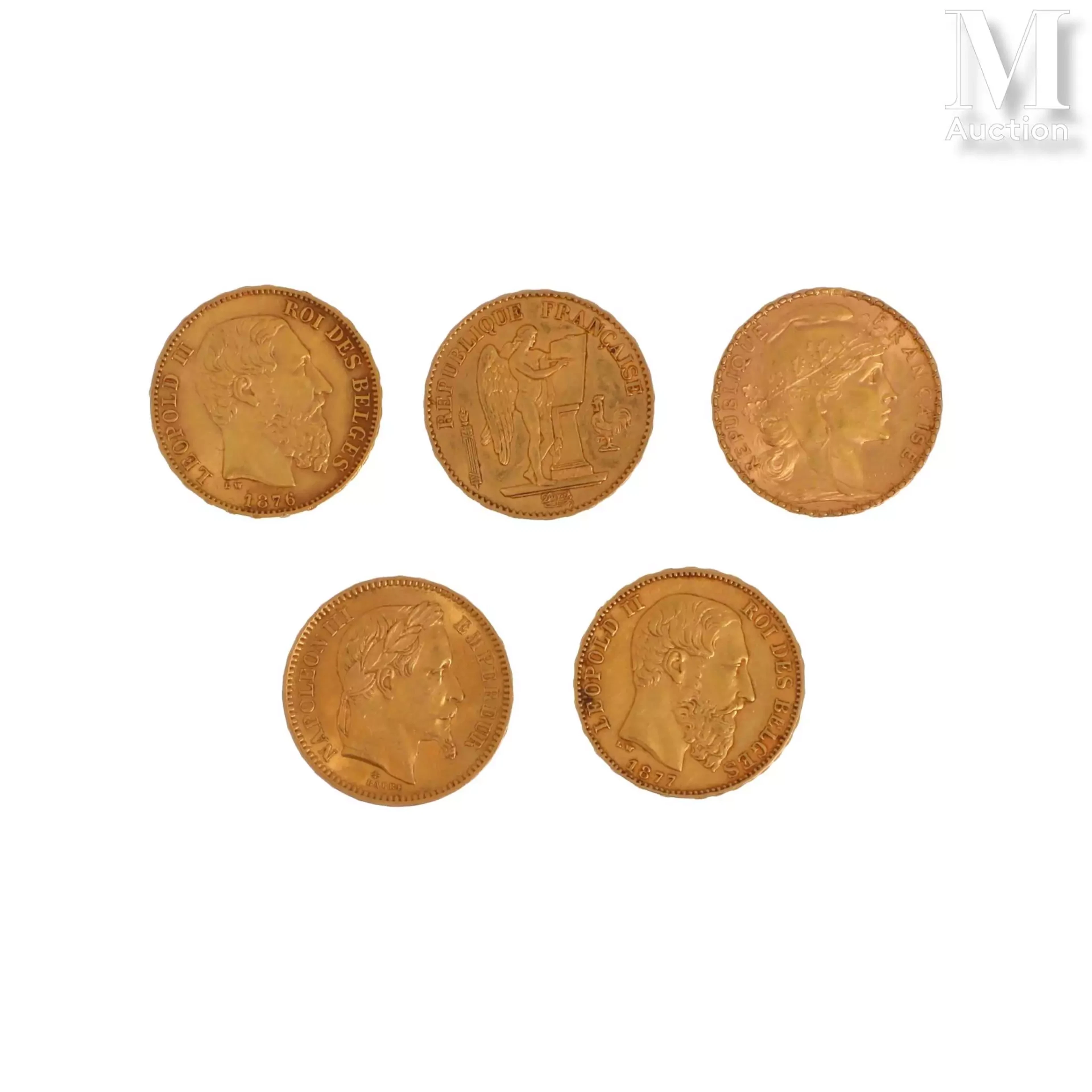 5 pièces 20F or
