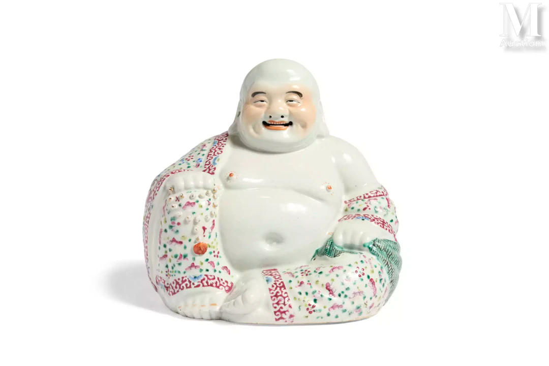 CHINE, Période République Grand sujet en porcelaine