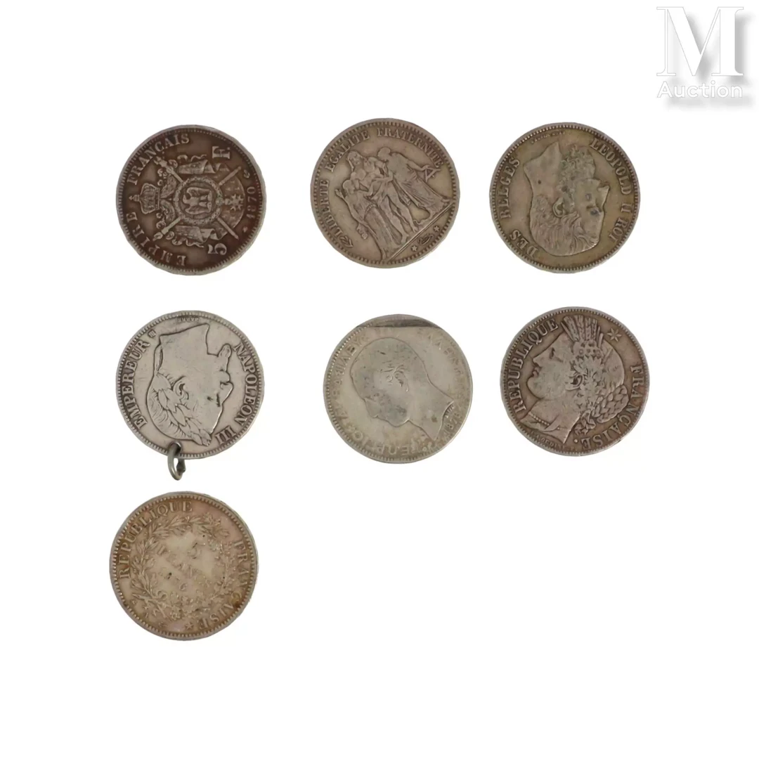 Lot de pièces en argent