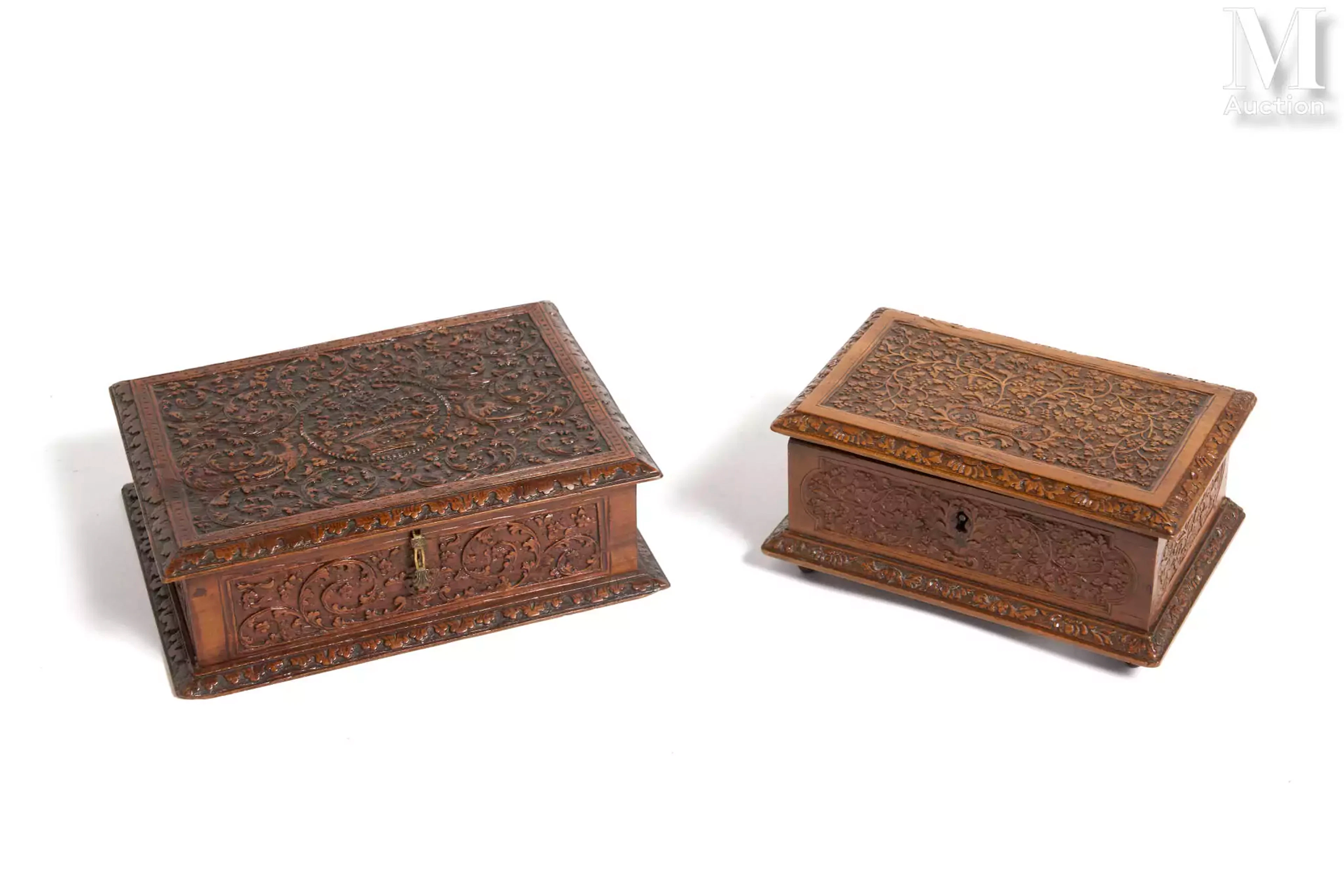 Deux coffrets attribués à l’atelier des Foullon ou de César Bagard