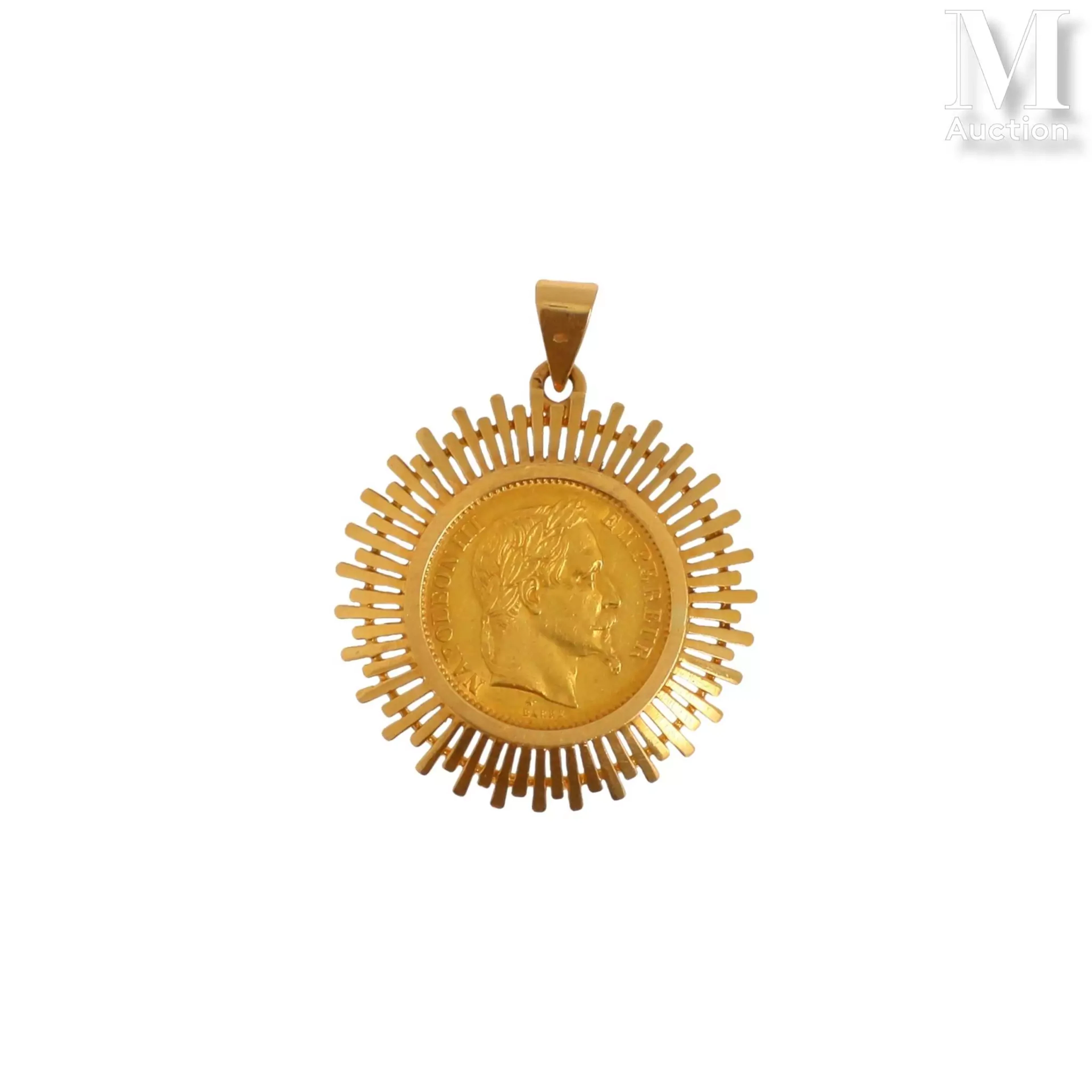 Pendentif pièce 20 FF or