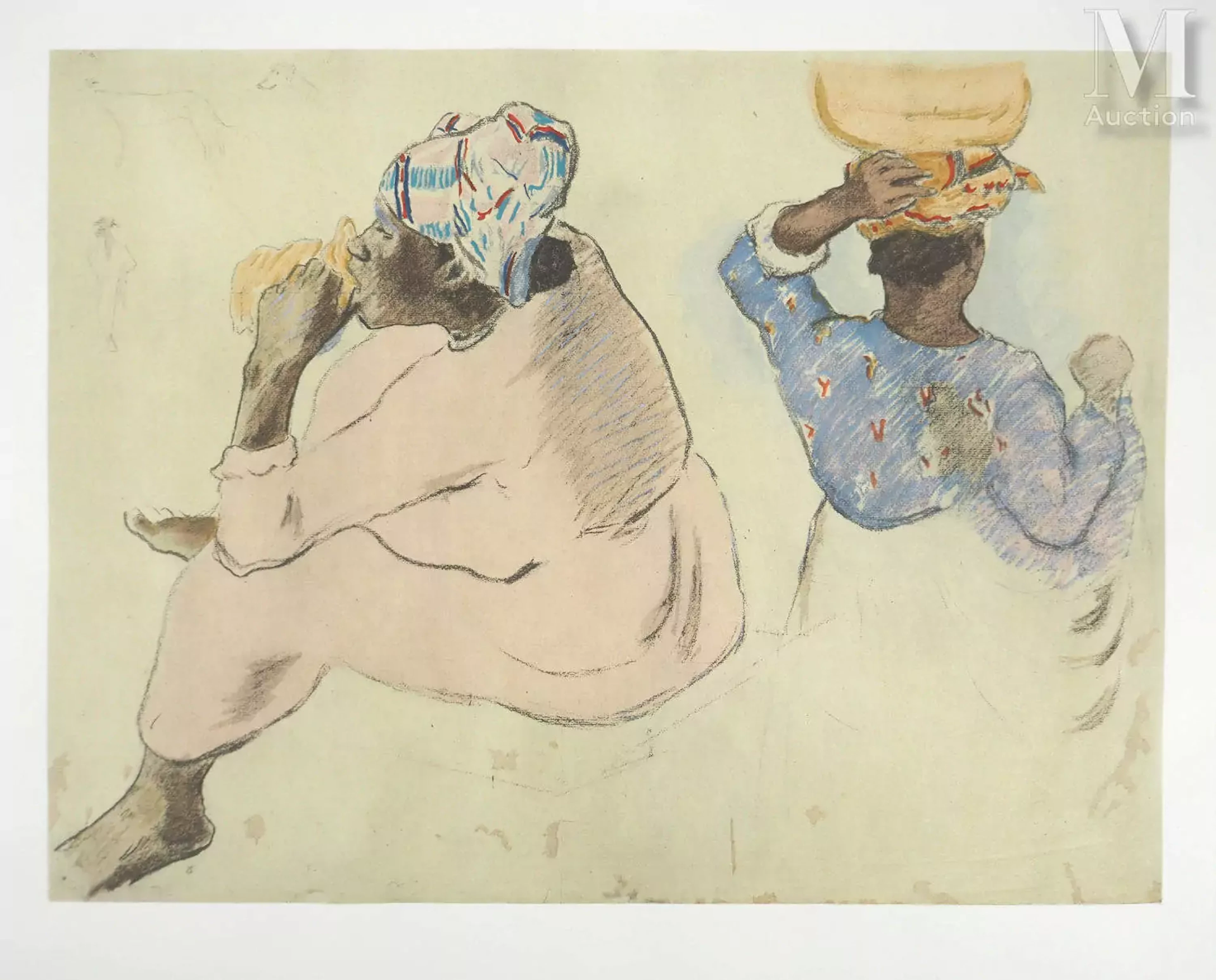 GAUGUIN Paul (1848-1903) Tahiti, Femmes Maoris, c. 1955