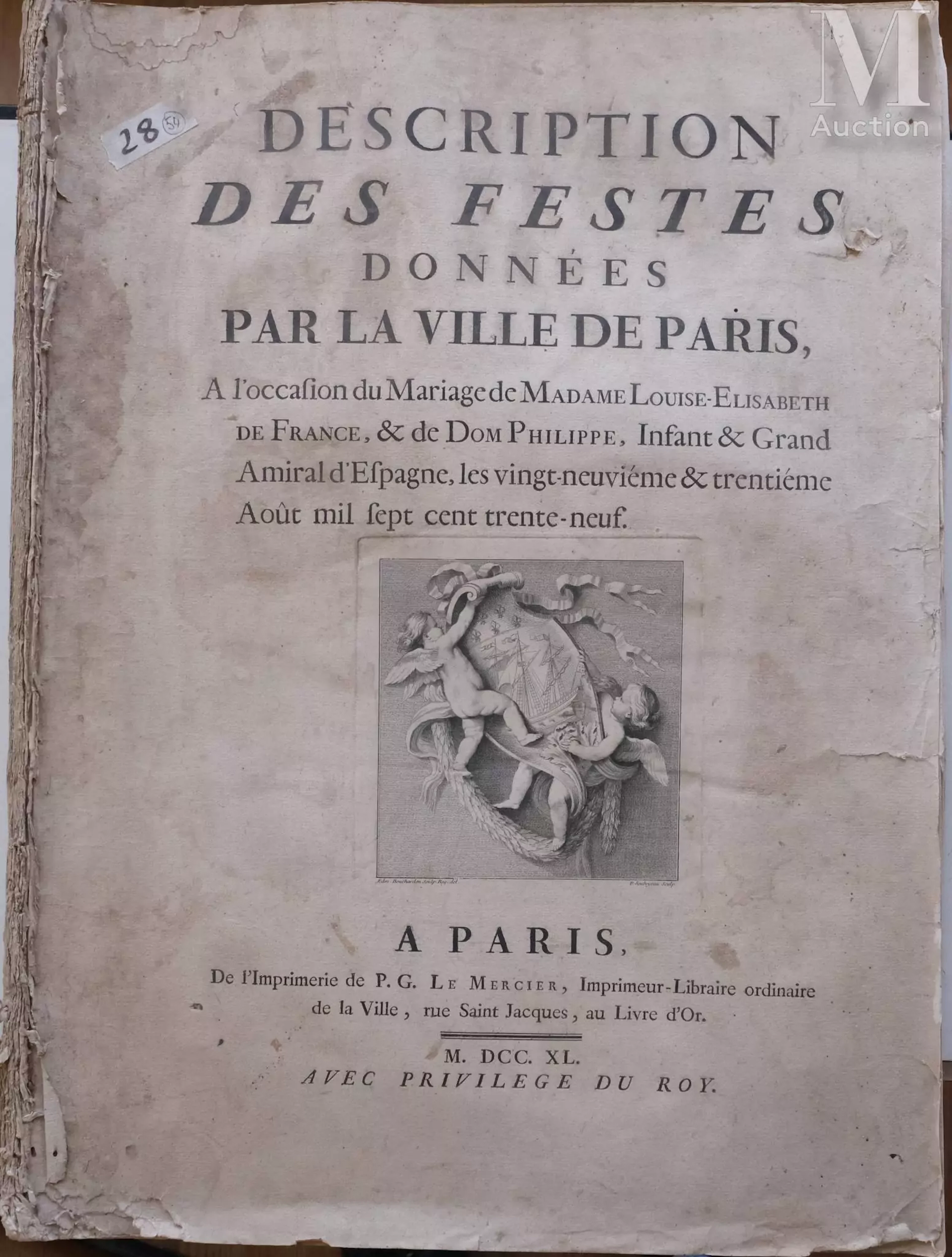 Description des FESTES données par la Ville de PARIS à l'occasion