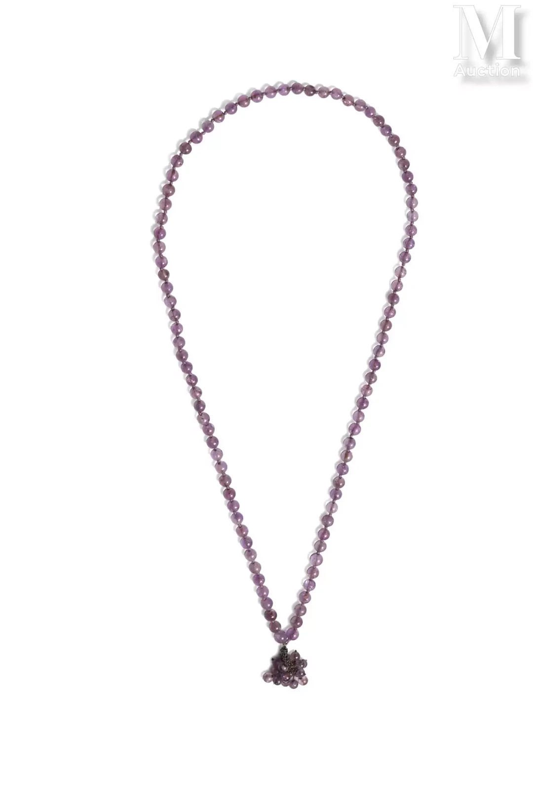 Collier de perles d'améthyste Inde, fin du XIXe siècle