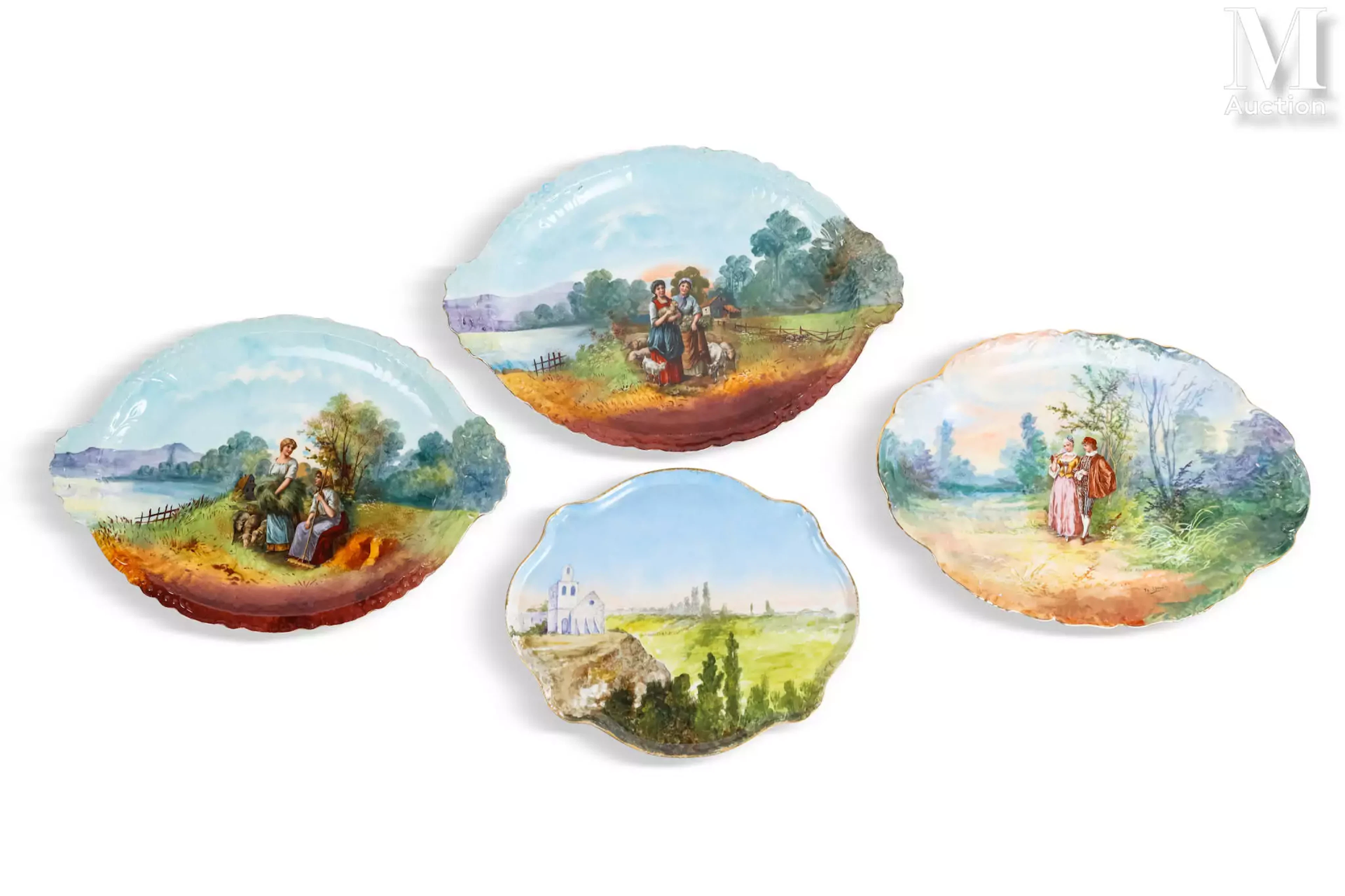Lot de plats ovales