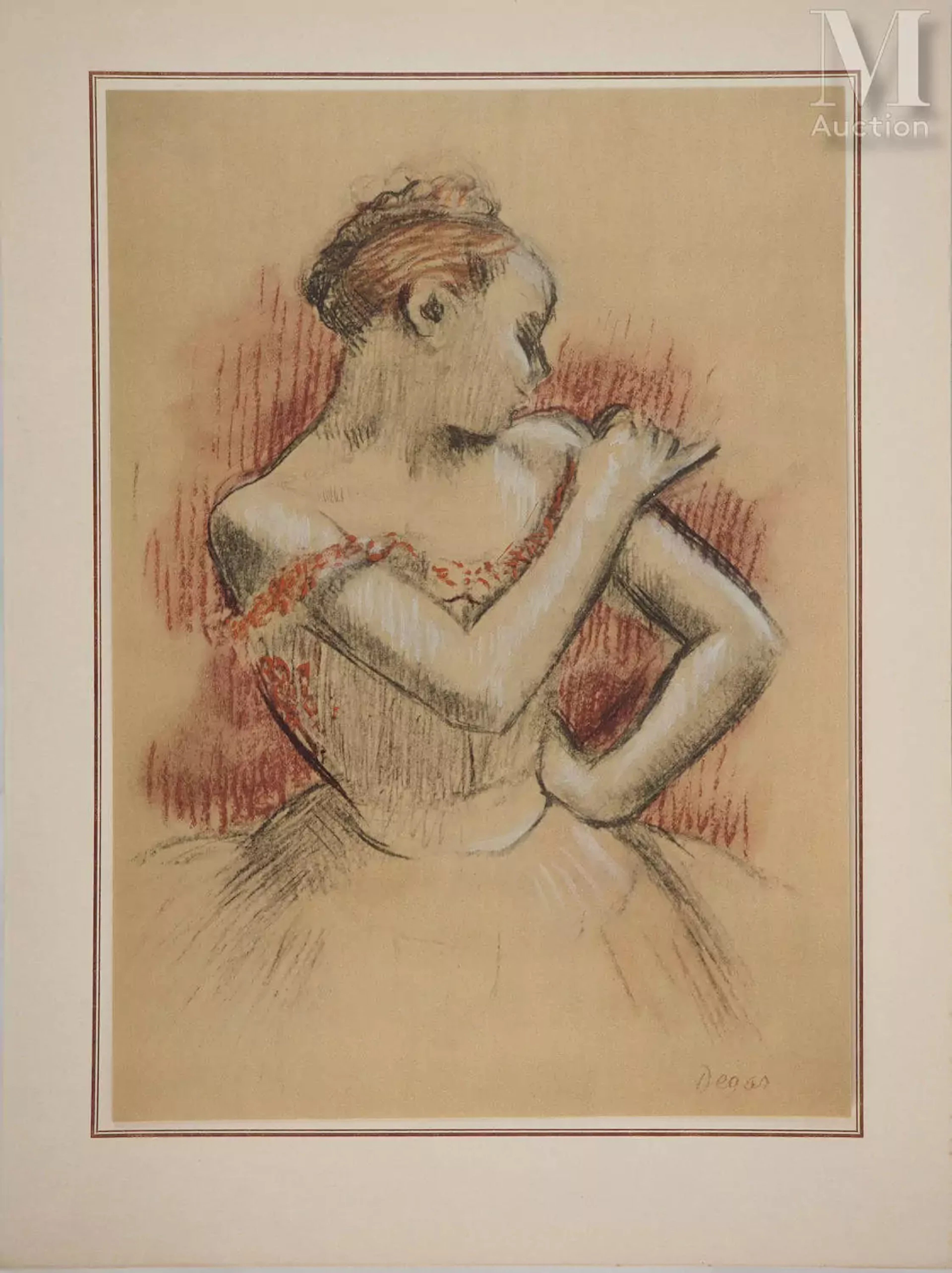 DEGAS Edgar (1834-1917) Danseuse rattachant son tutu, 1957