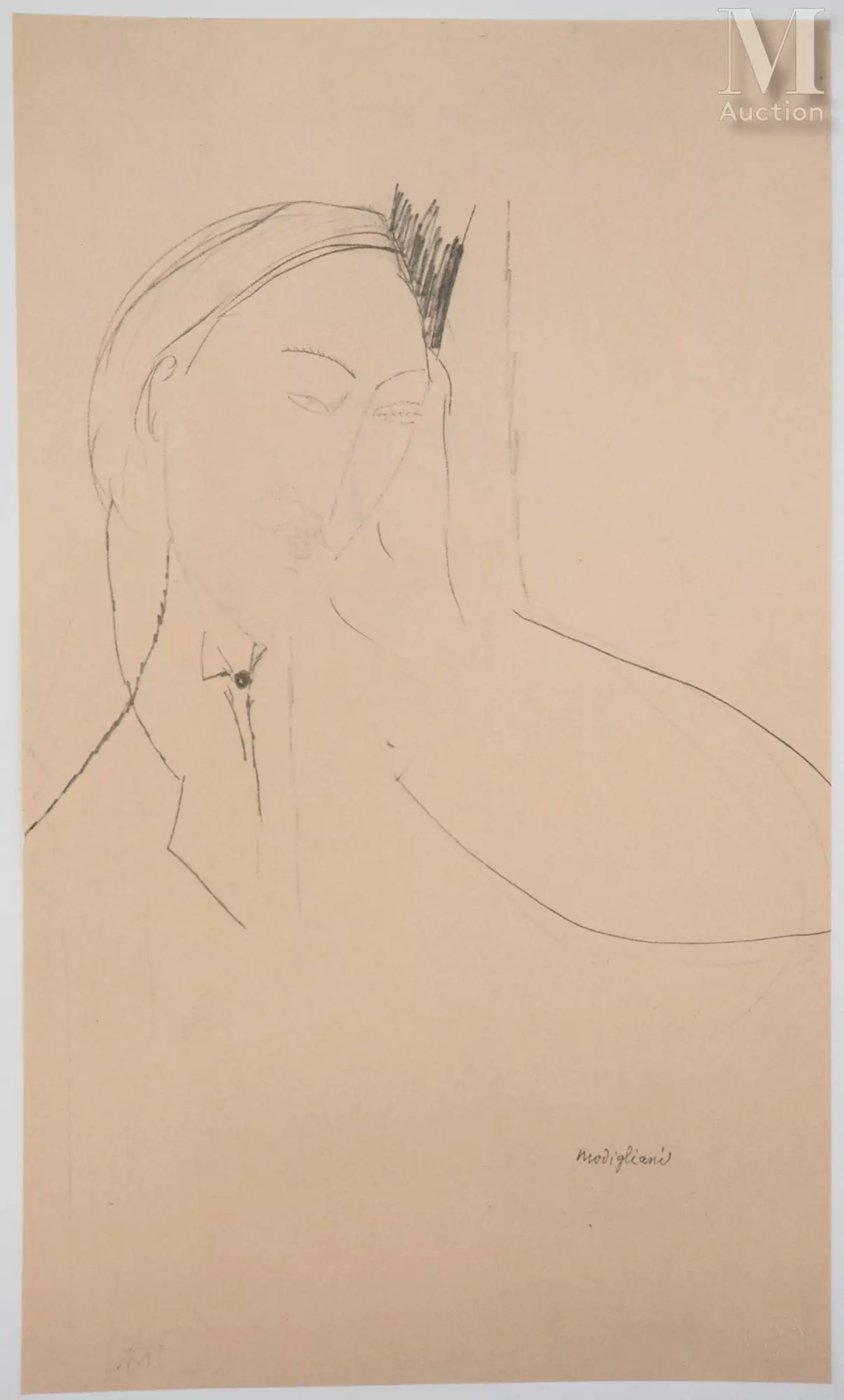 MODIGLIANI Amedeo Portrait pensif, 1959