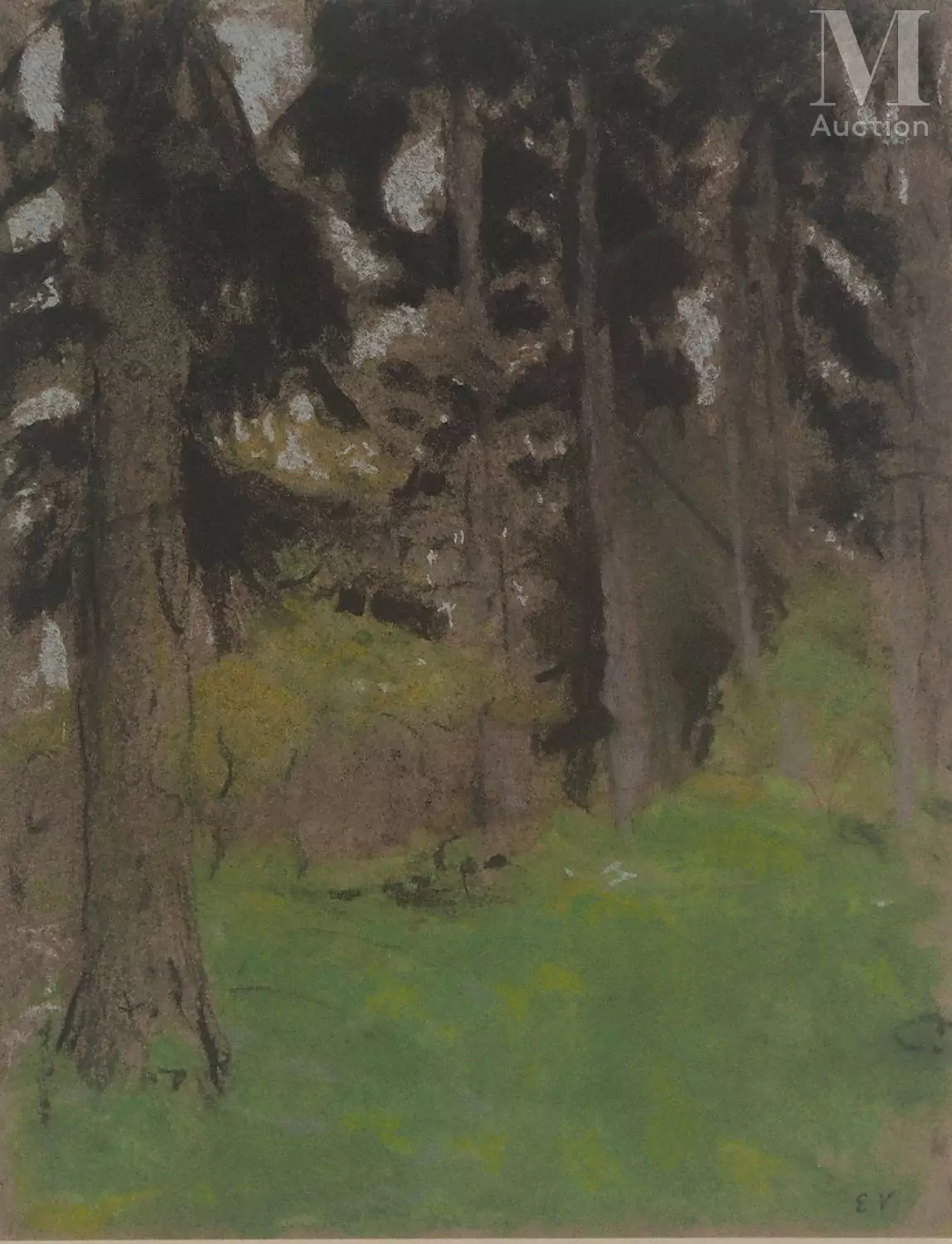 VUILLARD Edouard (1868-1940) Les sapins, 1966