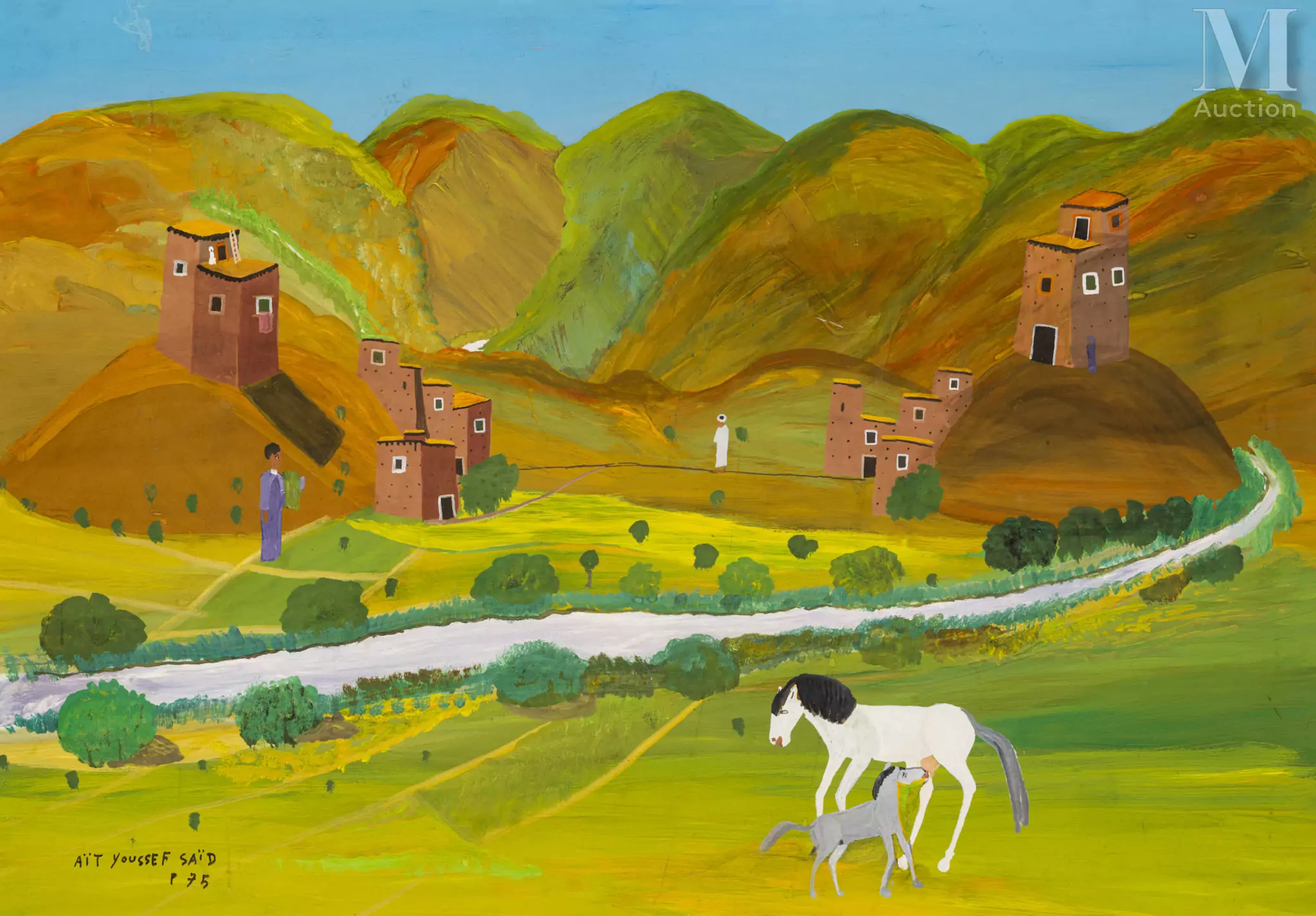 Said AIT YOUSSEF (Vallée des Aït Bougmez, 1920 – 1986) Vallée de l'Atlas, 1975