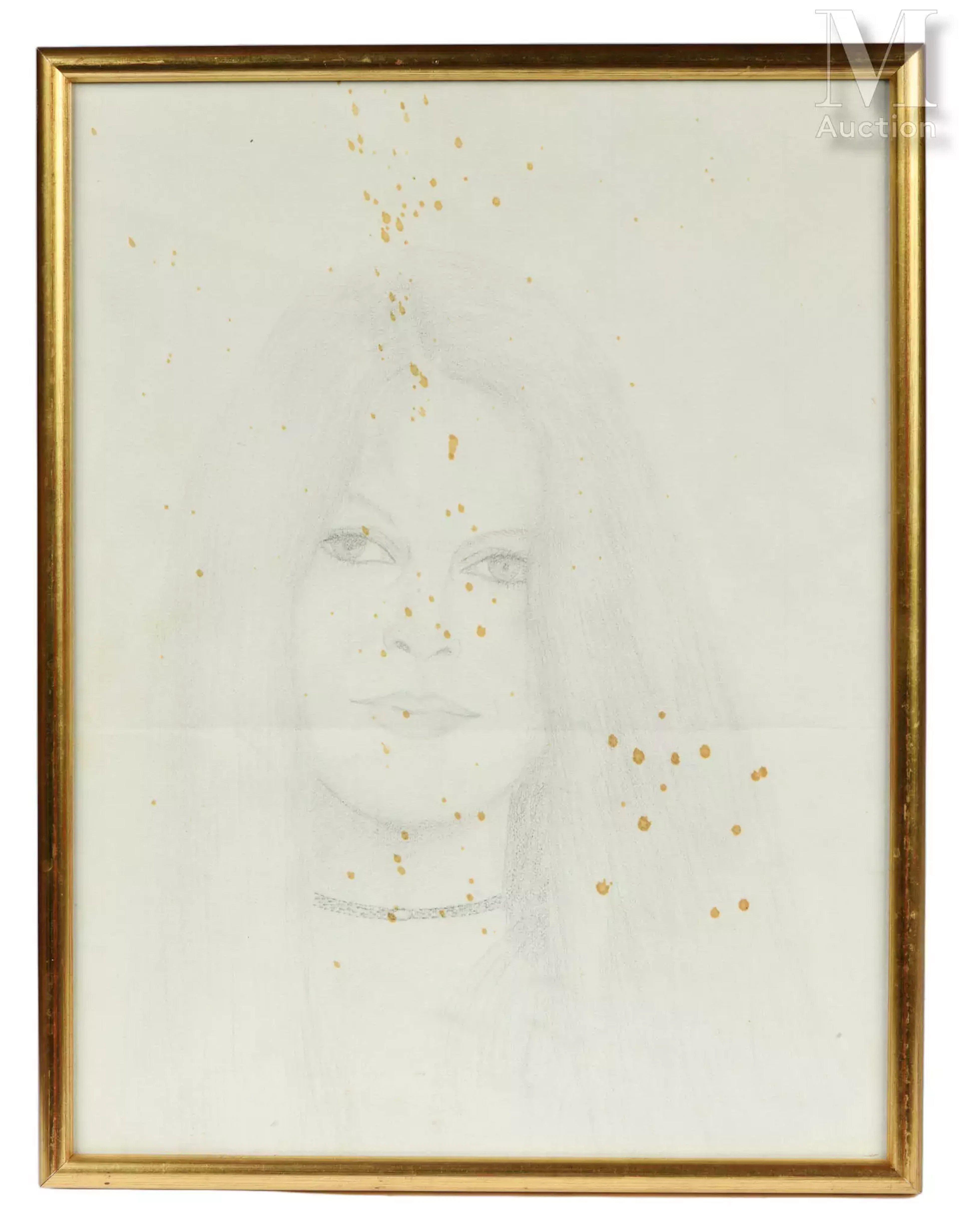 École du XXème siècle Brigitte Bardot au collier