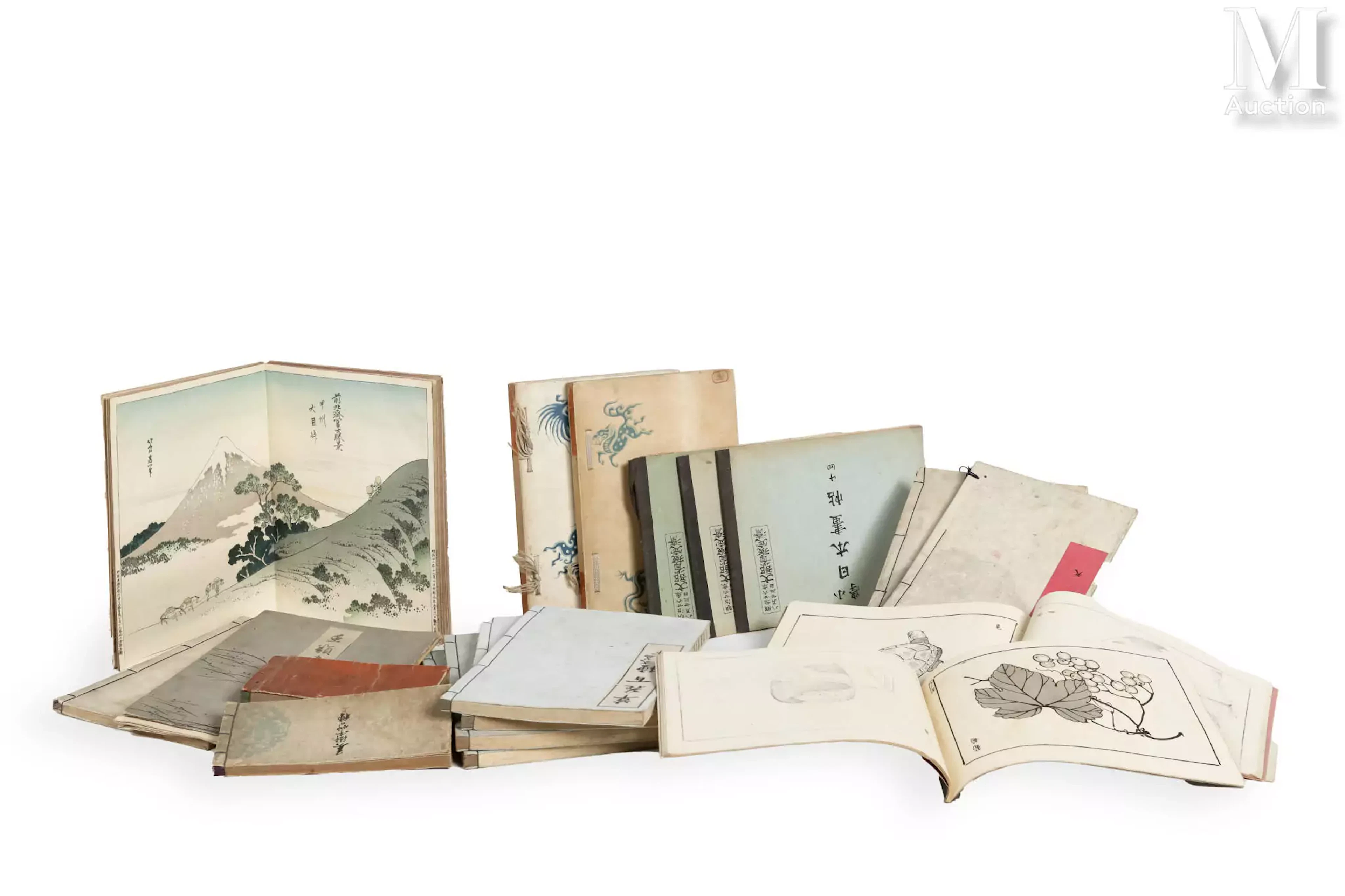 Ensemble de recueil d’estampes japonaises