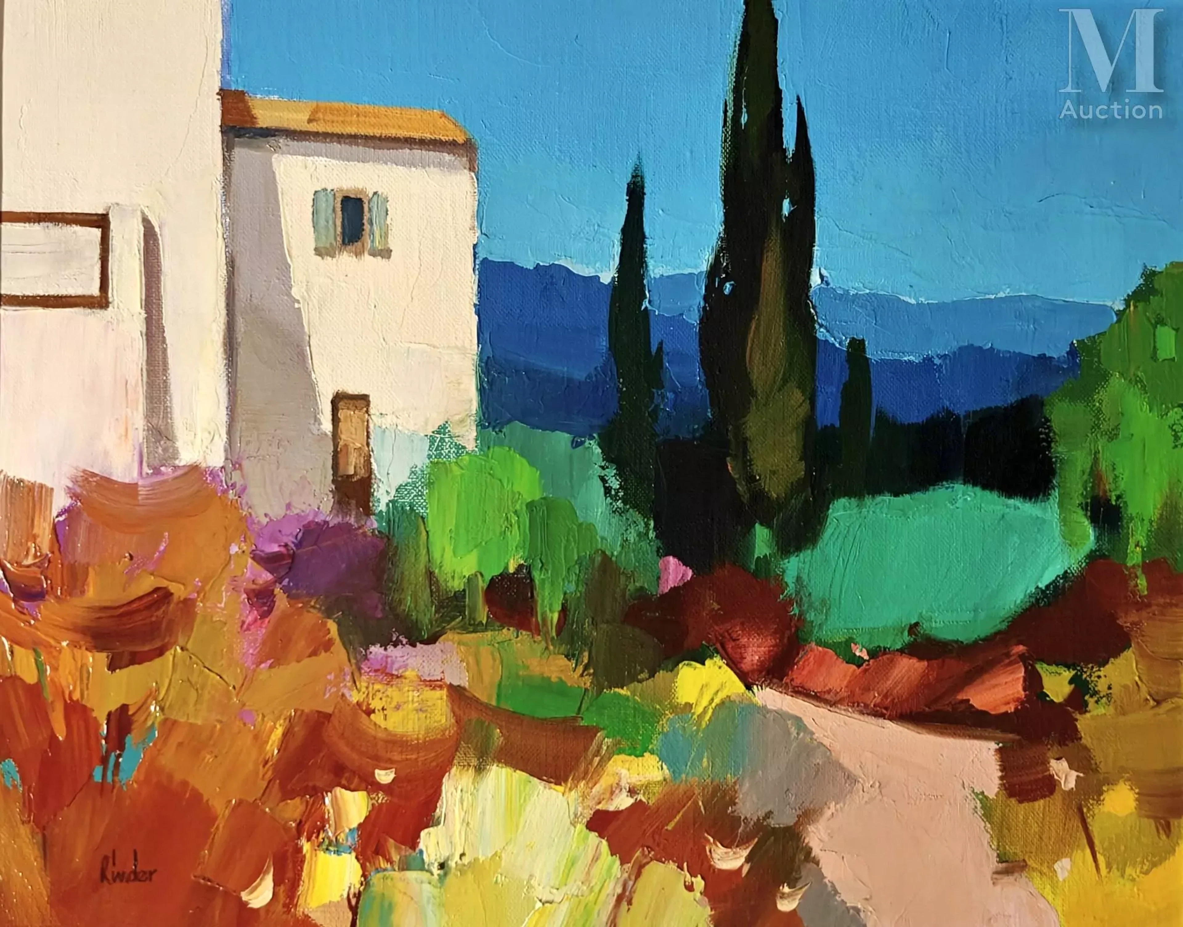 Bernard RINDER (1925-2005) "Espagne d'Outremer"
