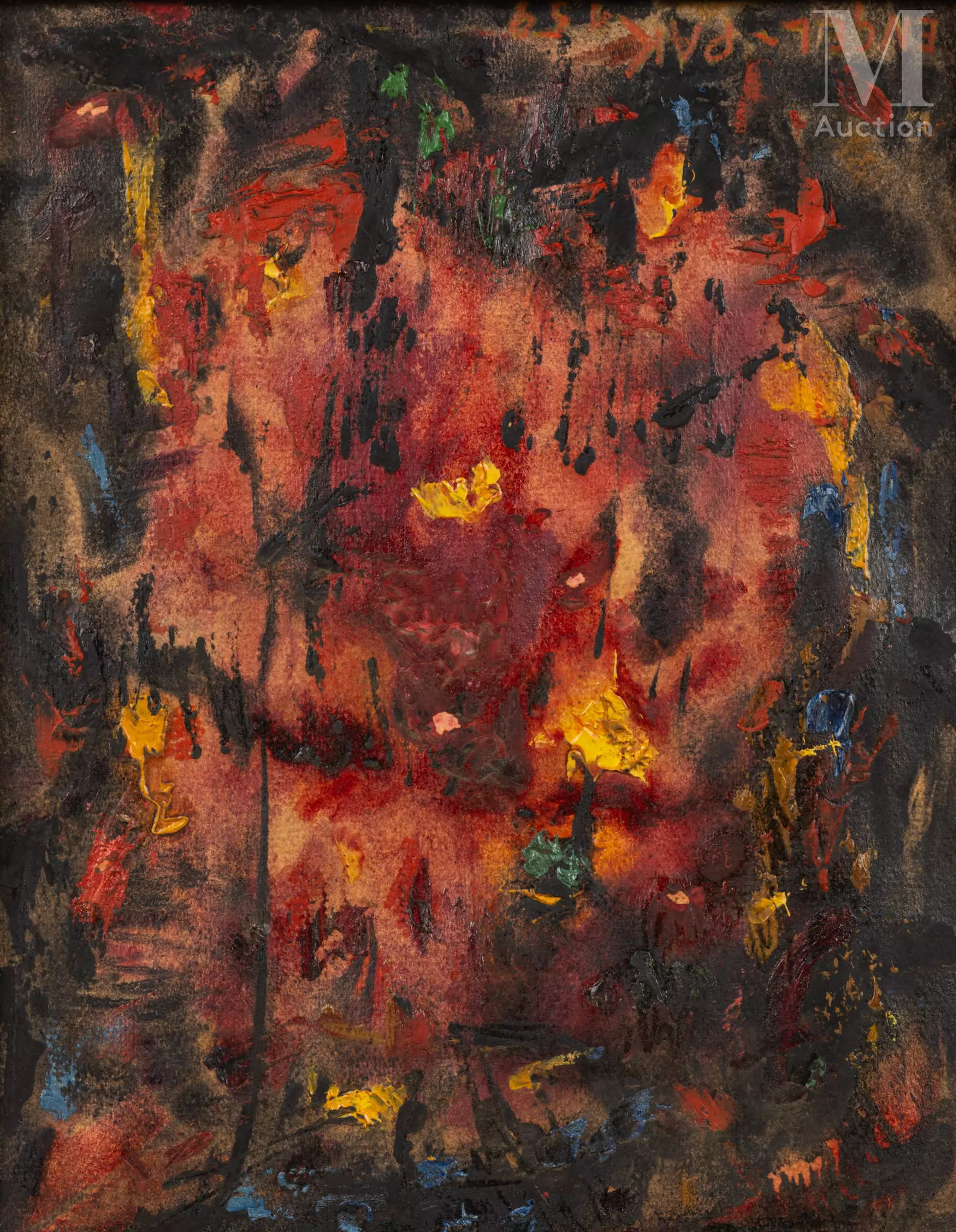 Ernest ENGEL-PAK (1885-1965) Composition abstraite, 1959