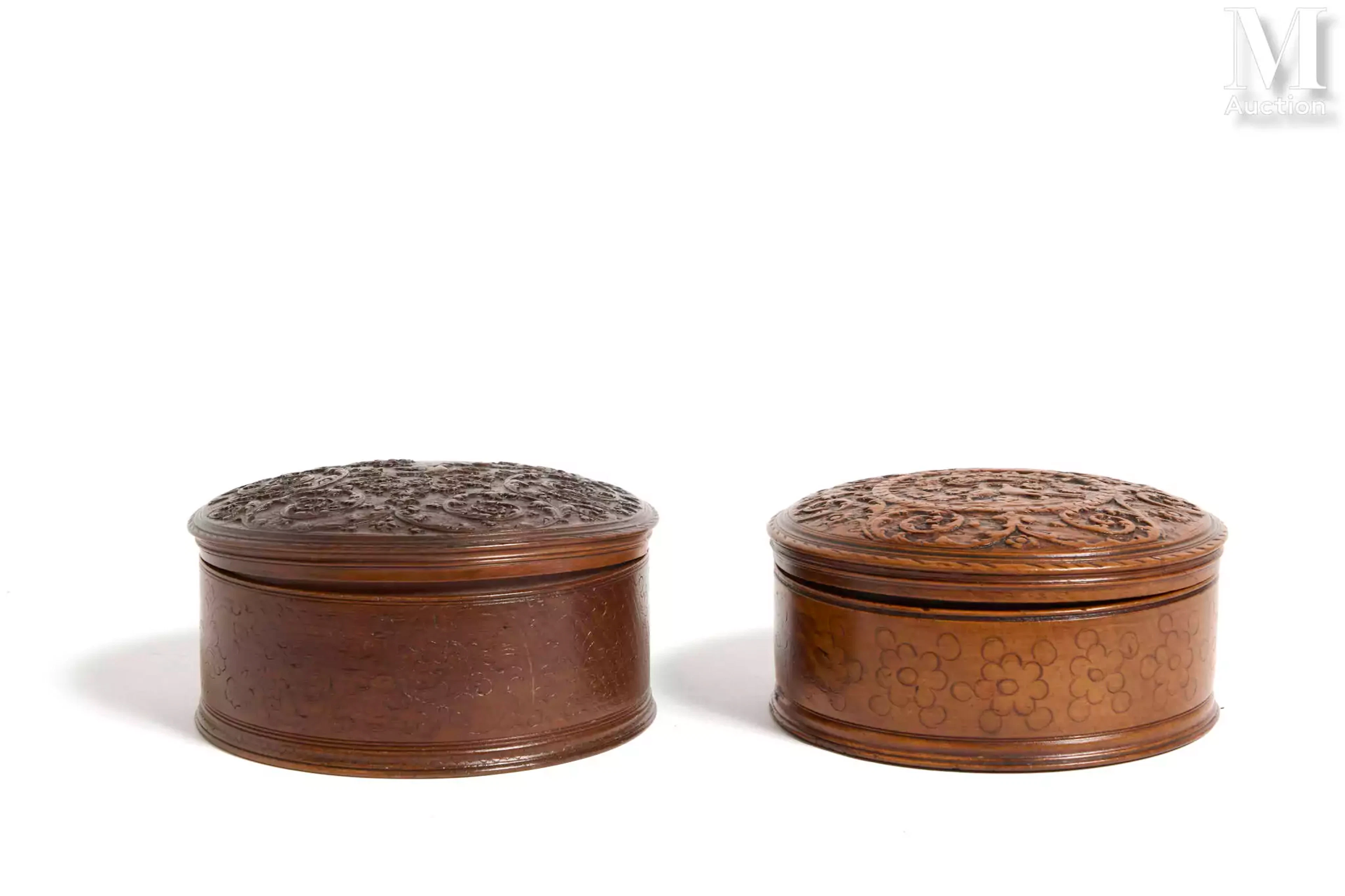 Deux boîtes de toilette attribuées à l’atelier des Foullon ou de César