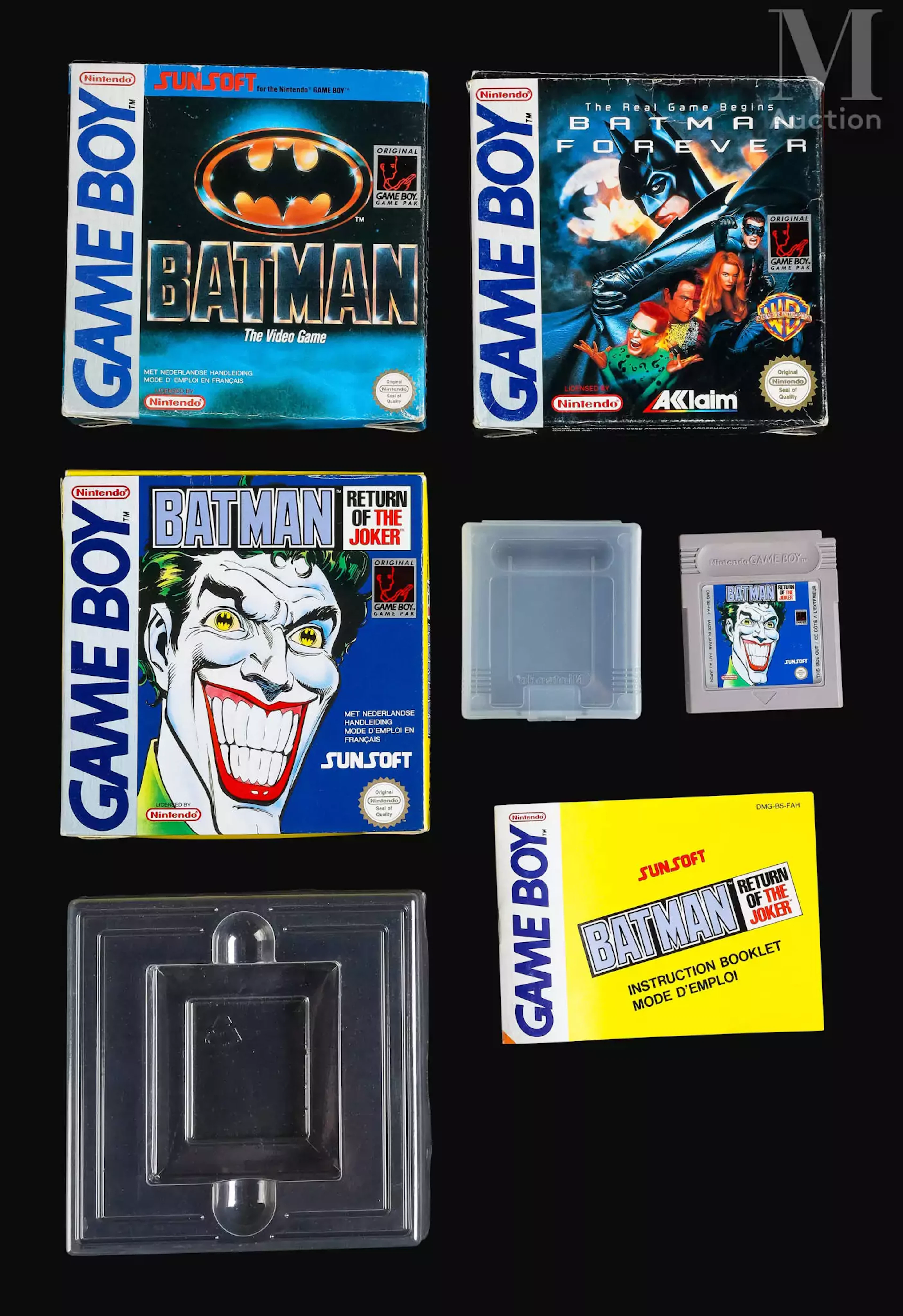 NINTENDO GAME BOY Ensemble de trois jeux Batman