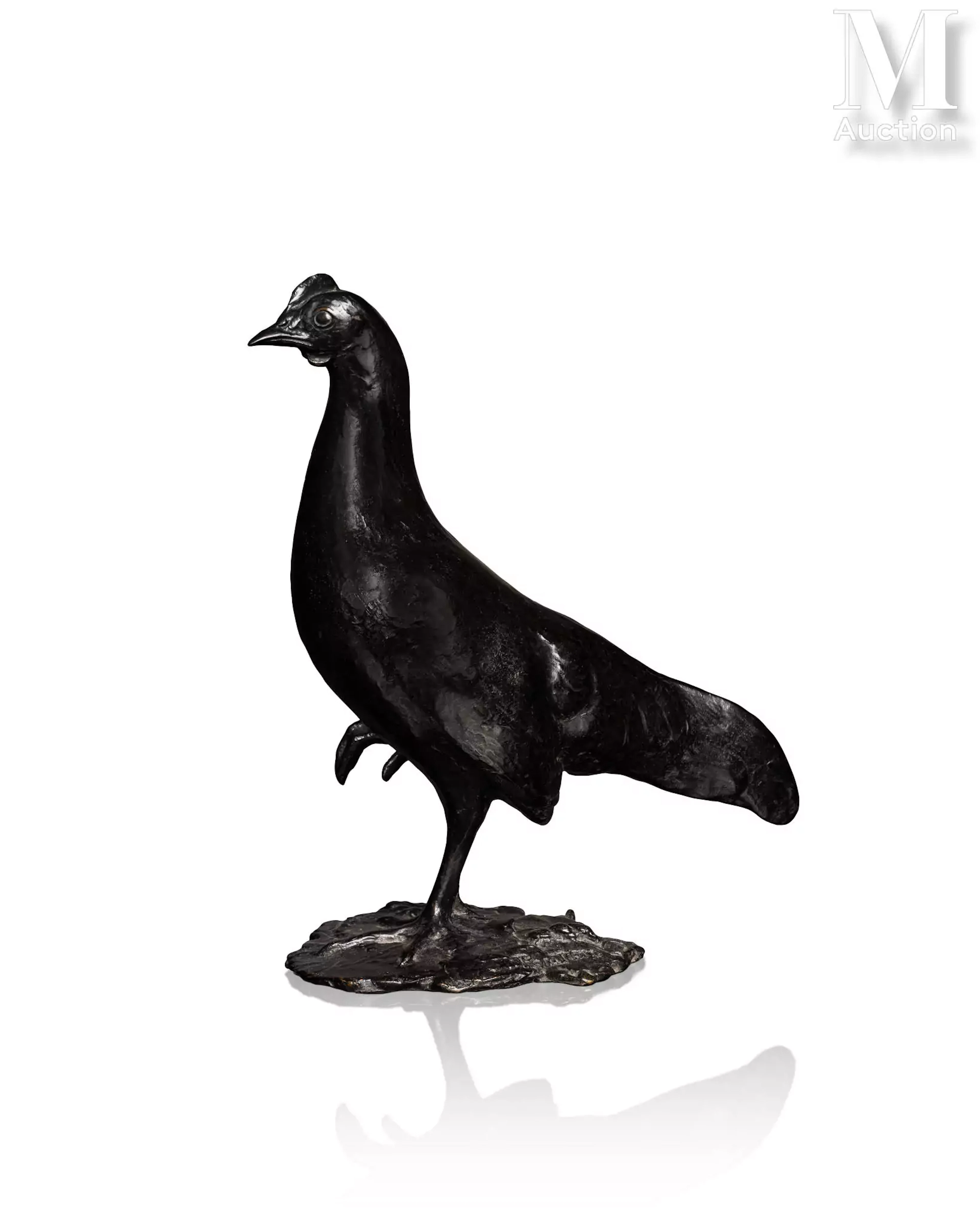 François POMPON (1855 - 1933) "Poule Cayenne"