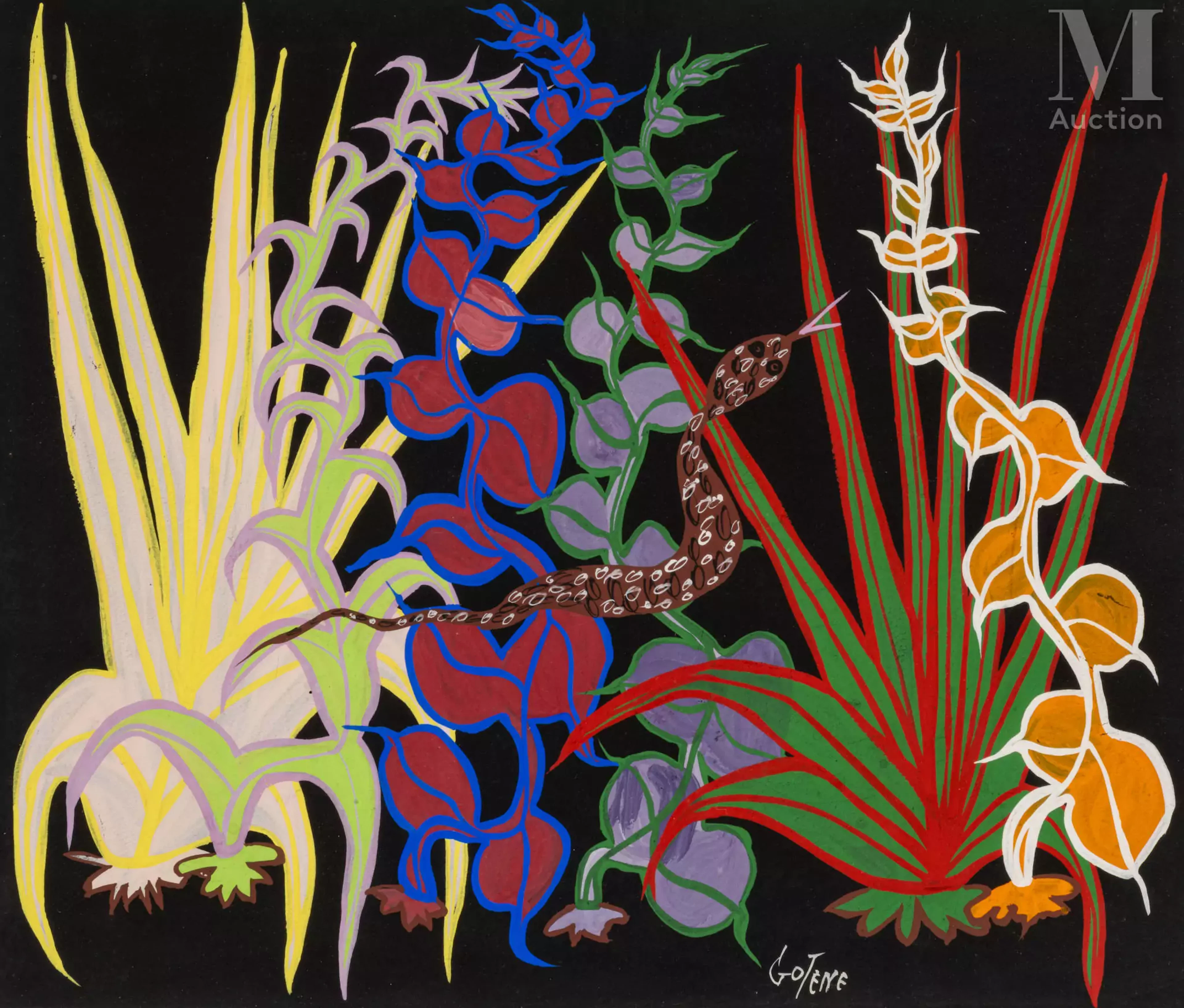 Marcel GOTENE (Yaba 1939 - Rabat 2013) Serpent
