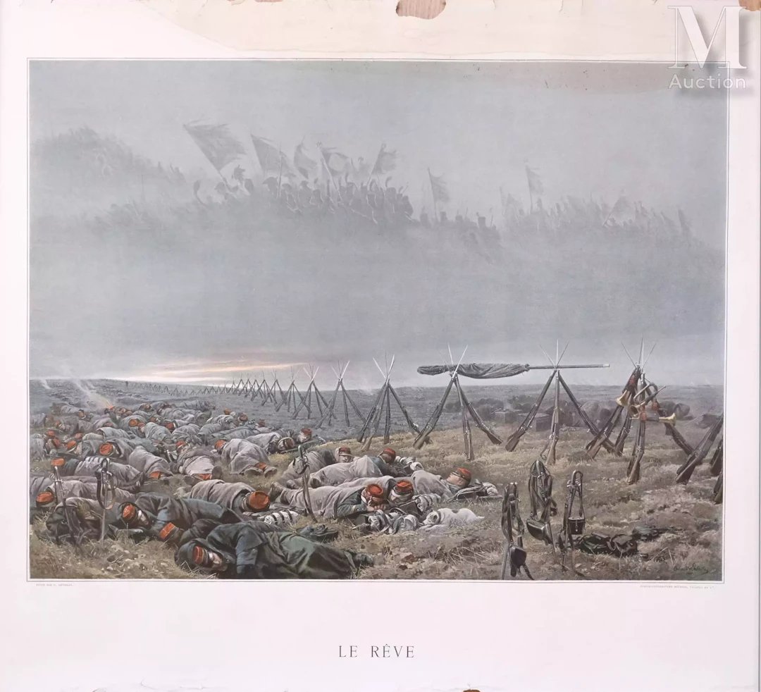 Ensemble de gravures en couleur et noir et blanc