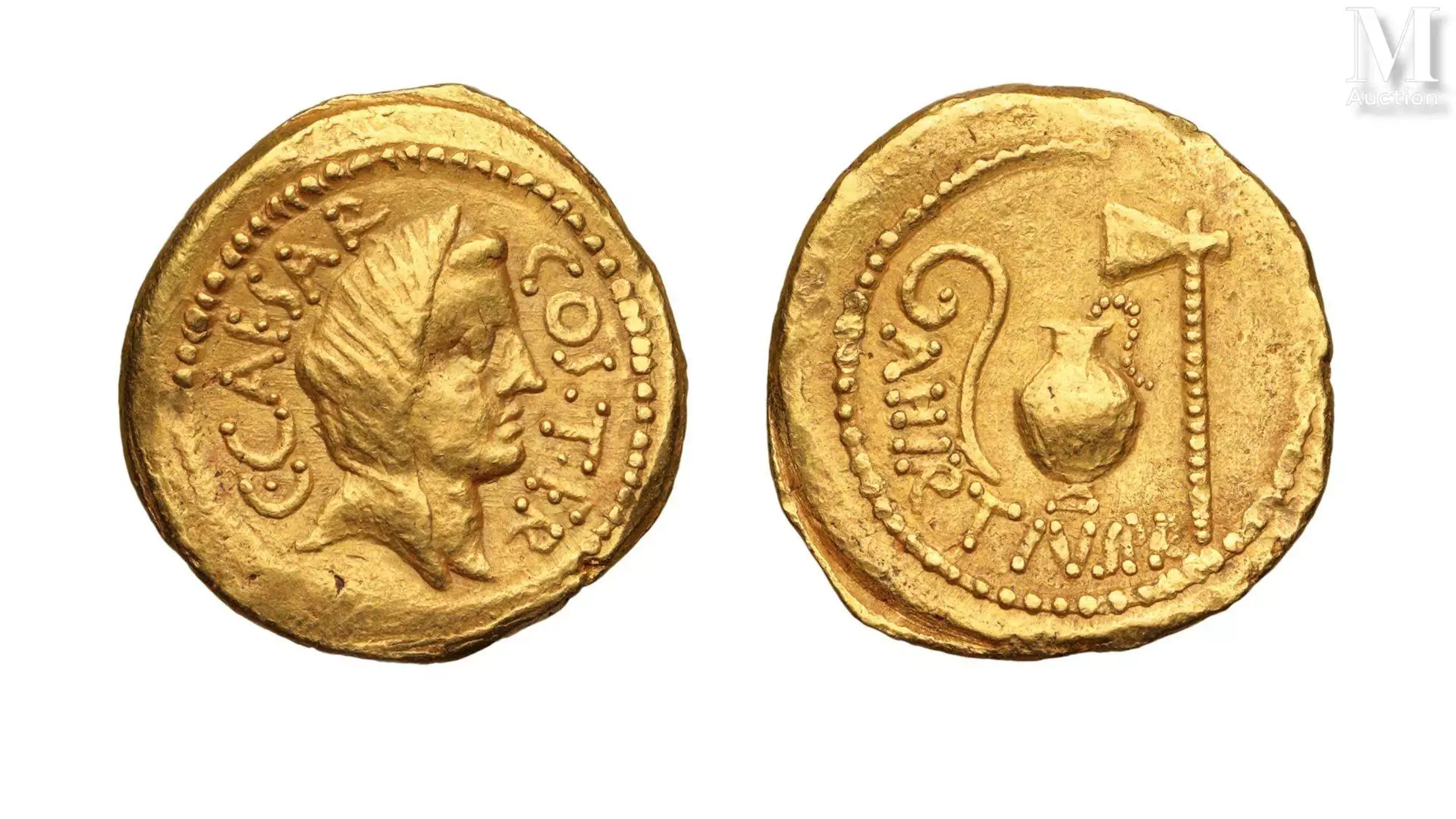 Jules César ┼ 44 av. JC. Aureus Rome.