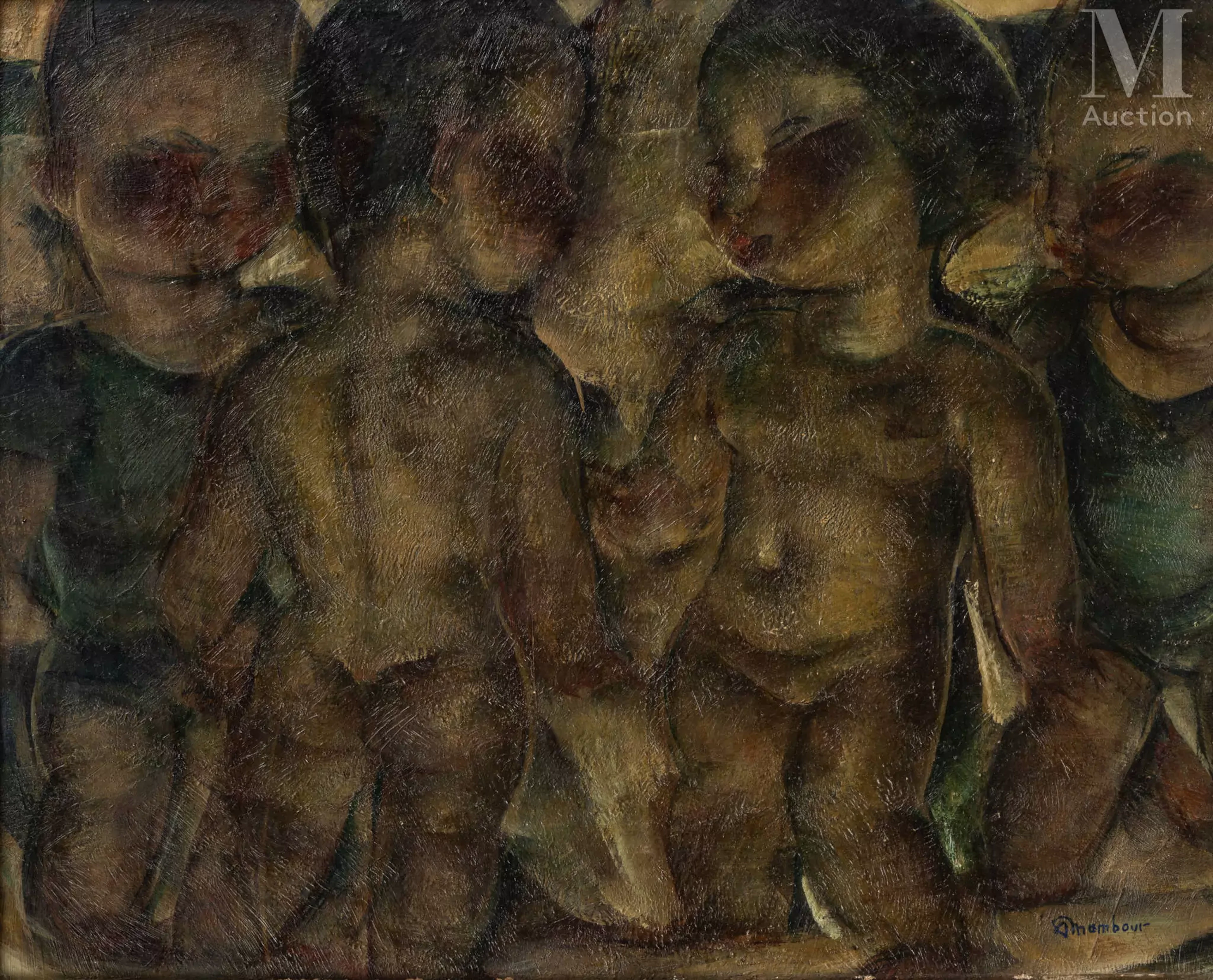 Auguste MAMBOUR (Liège 1896 - 1968) Les enfants