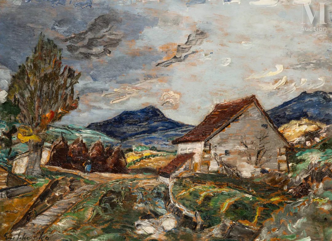 Alexis GRITCHENKO (Krolevets 1883 - Vence 1977) Orage à Sare