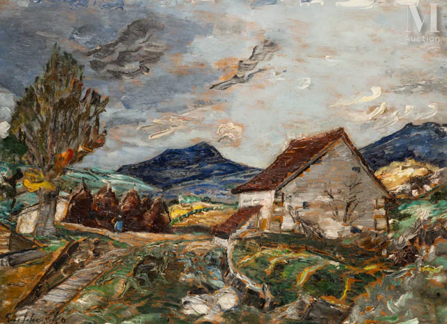 Alexis GRITCHENKO (Krolevets 1883 - Vence 1977) Orage à Sare