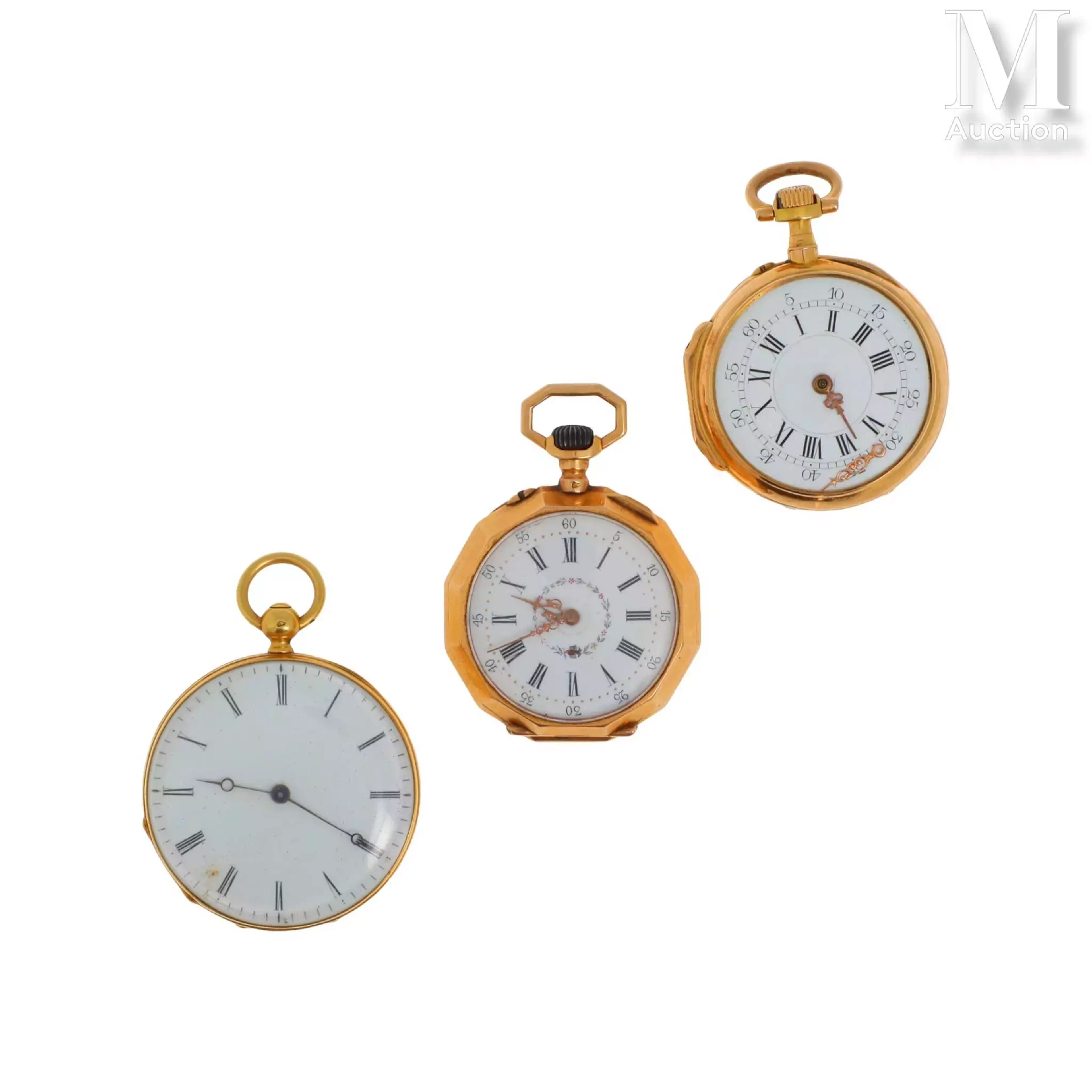 Trois montres de col