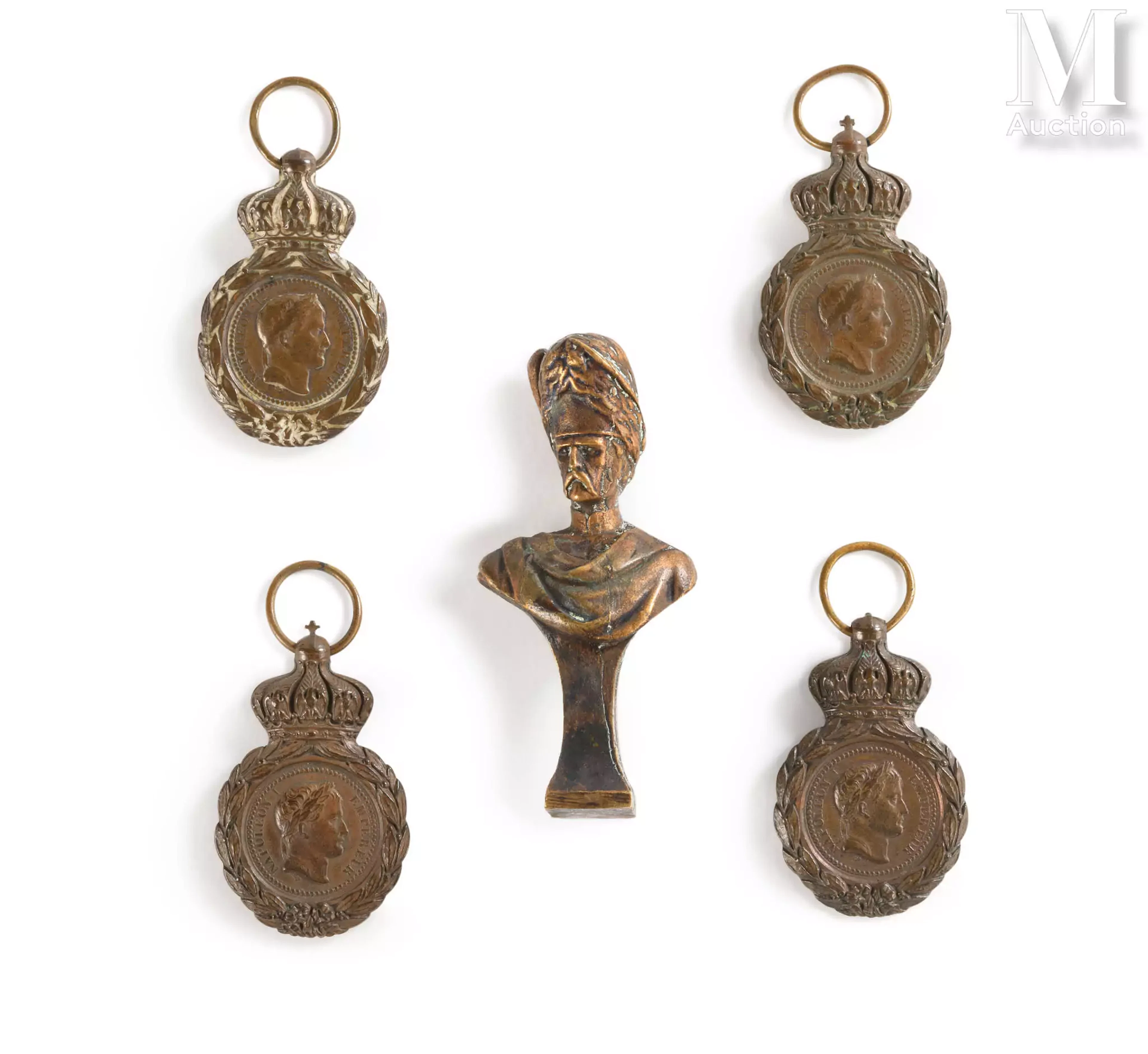 Médailles de Sainte-Hélène, France, vers 1860 Ensemble de quatre médailles