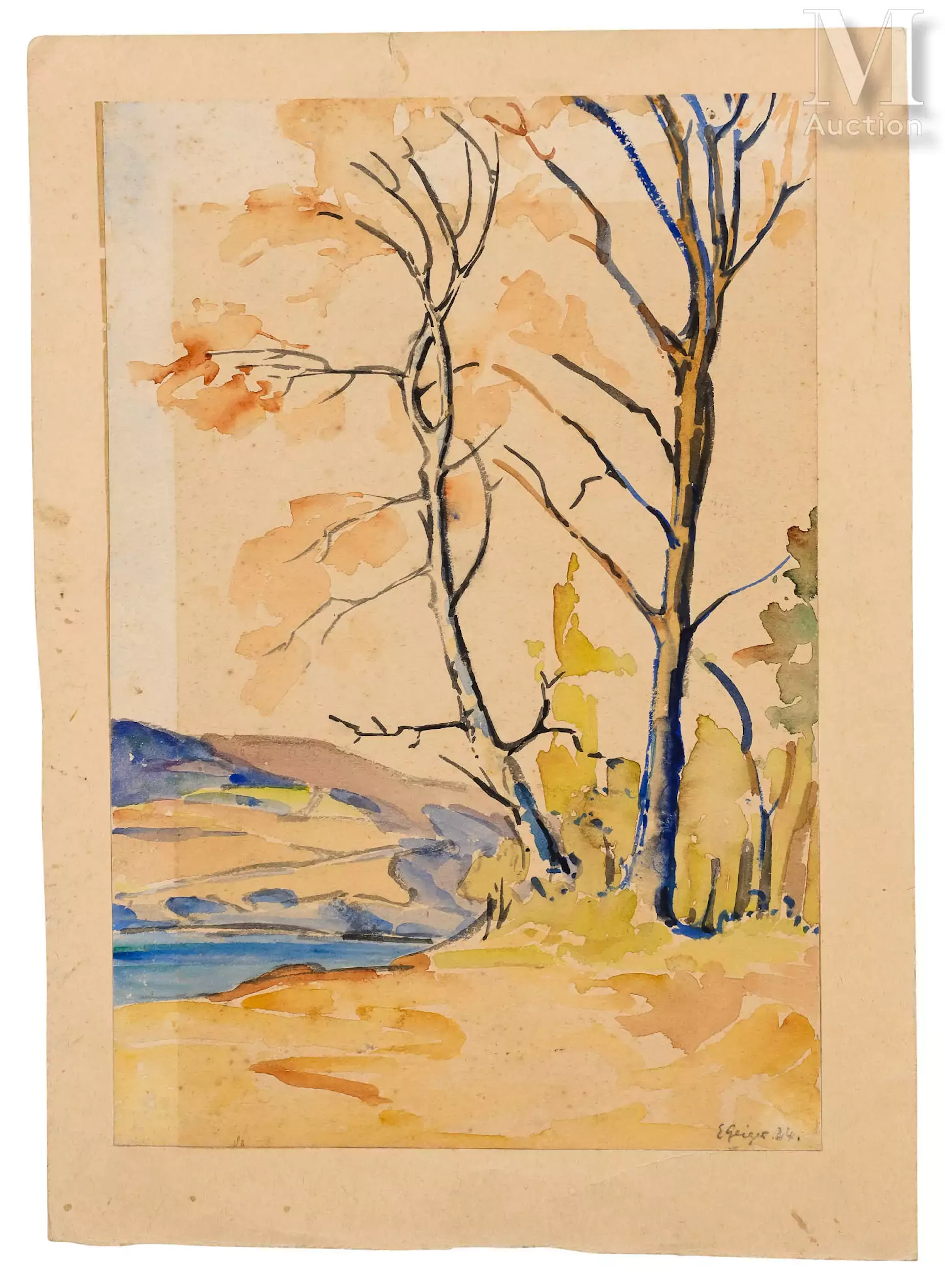 Ernst Samuel GEIGER (1876-1965) Paysage