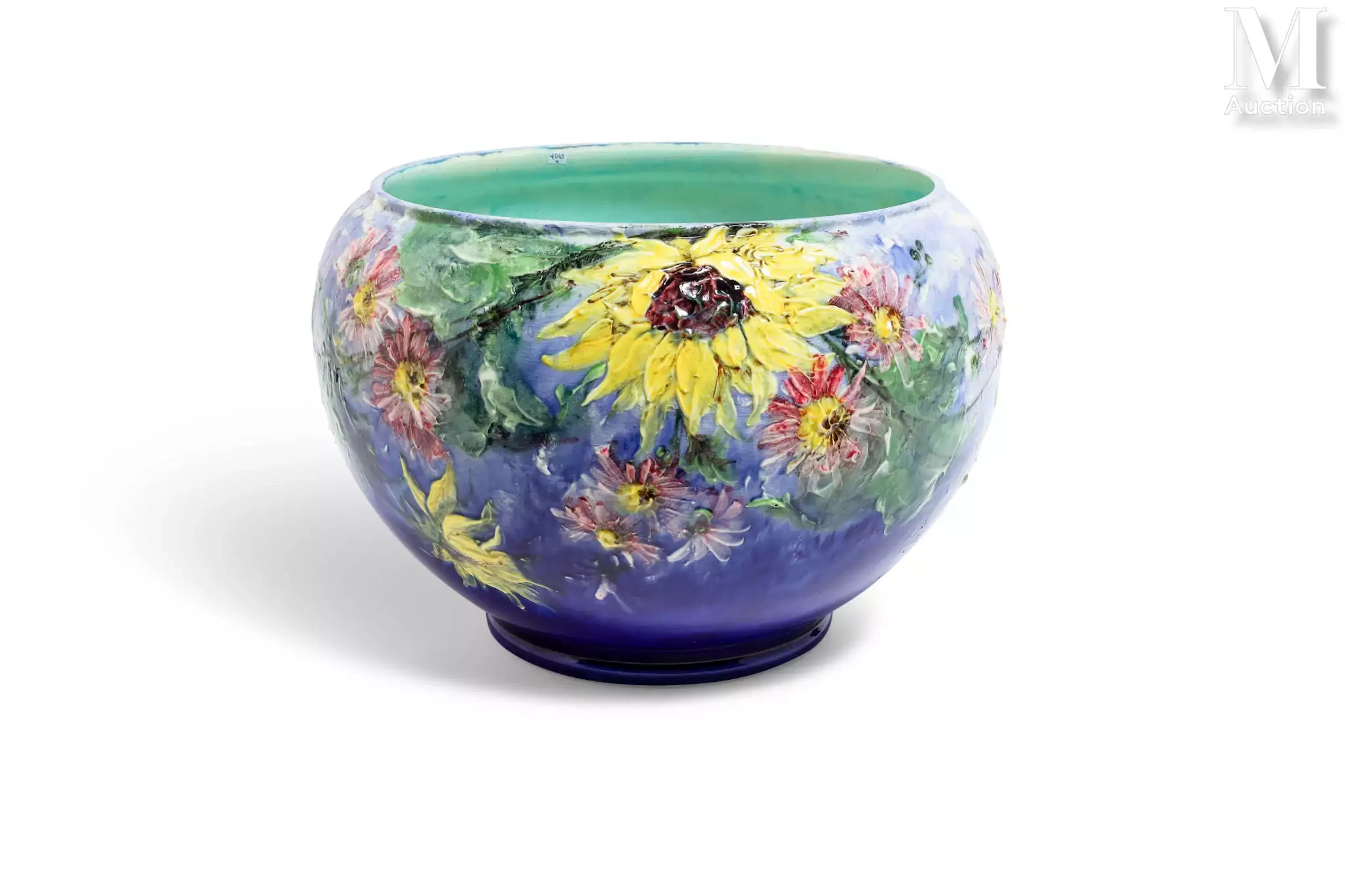 Jérôme MASSIER (1850-1926) Important cache-pot ou jardinière