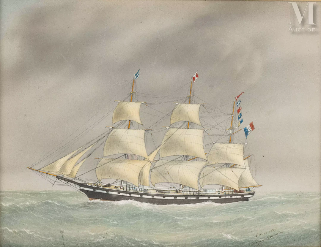 Eugène GRANDIN (1833-1919), peintre officiel de la Marine