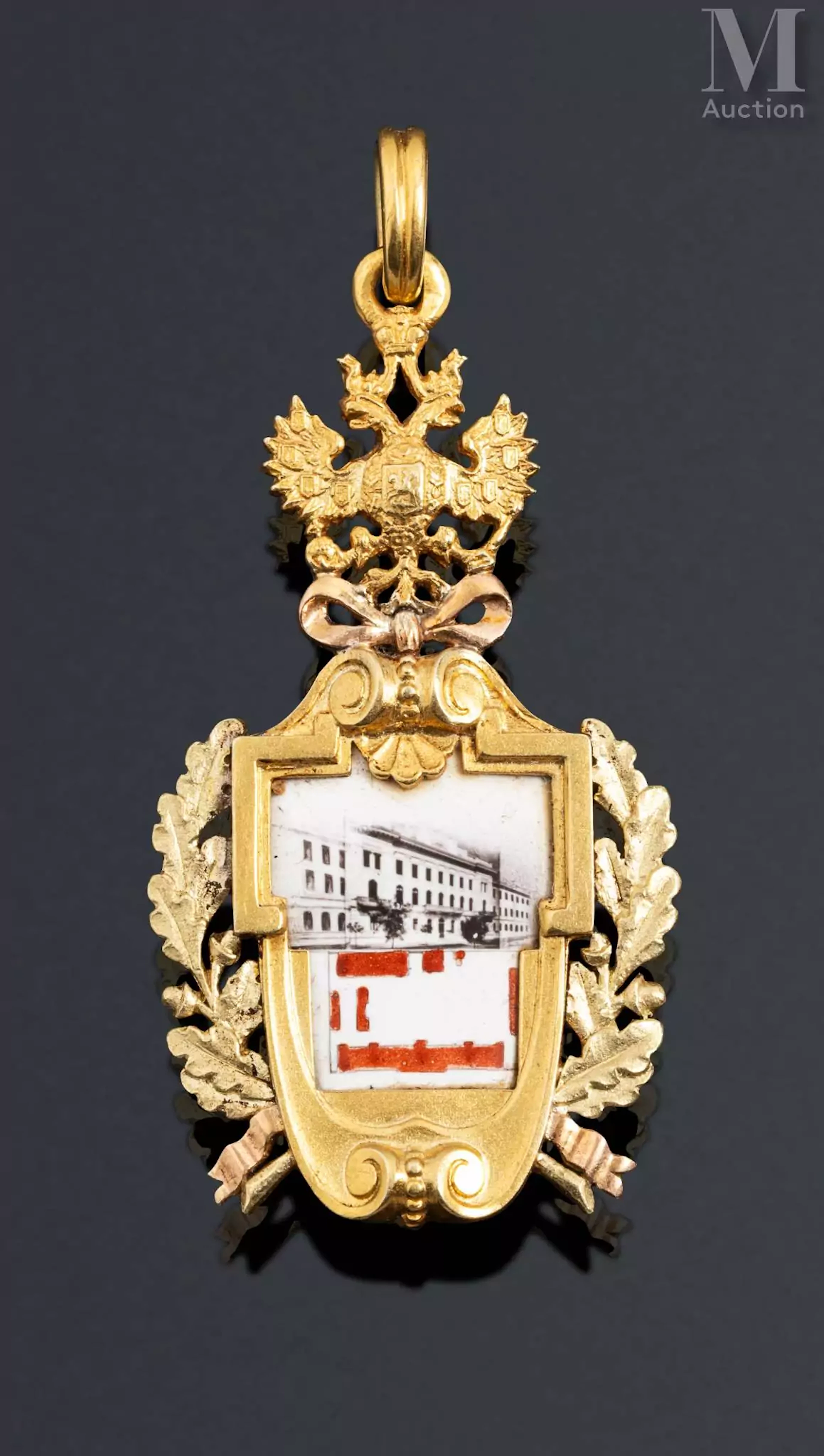 Rare jeton commémoratif de la construction des bâtiments de l’État-Major