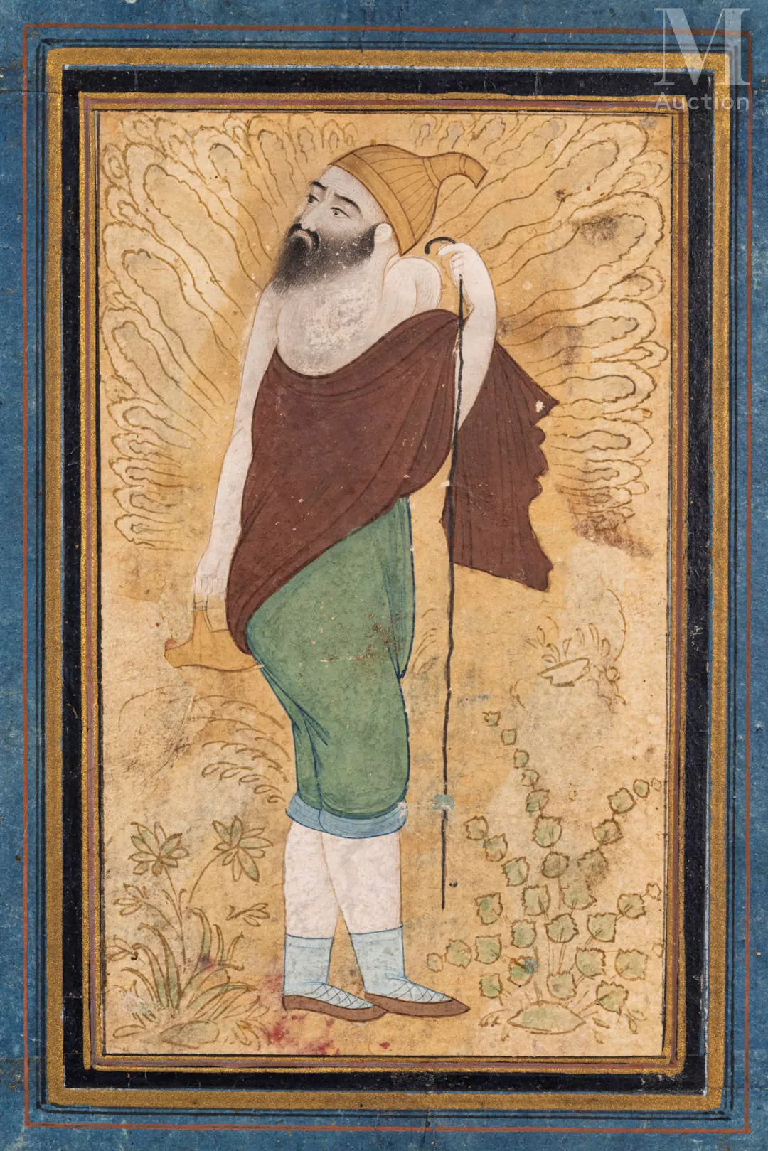 Portrait d'un derviche Iran, probablement par Mirza Nurollah, circa 1935