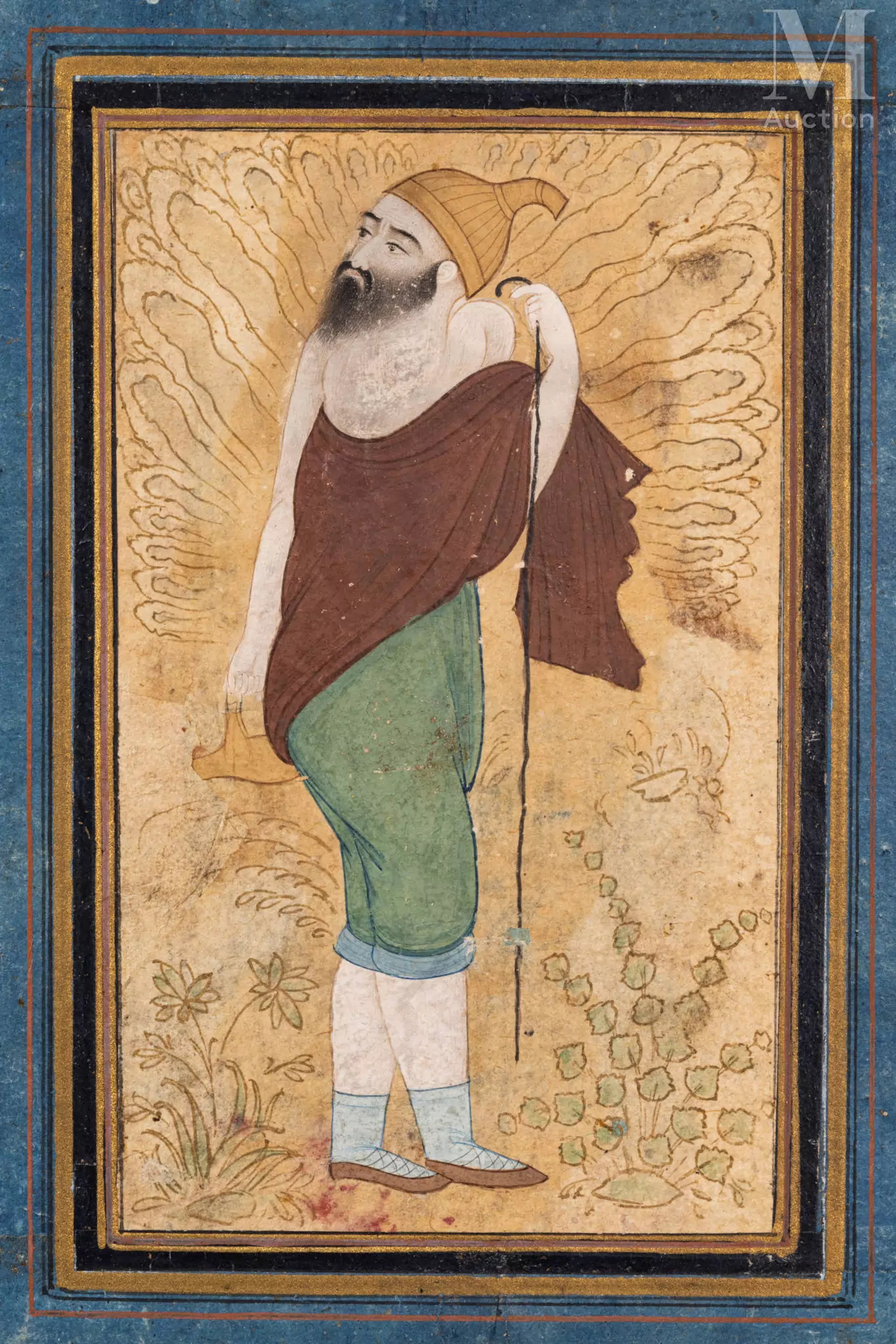 Portrait d'un derviche Iran, probablement par Mirza Nurollah, circa 1935